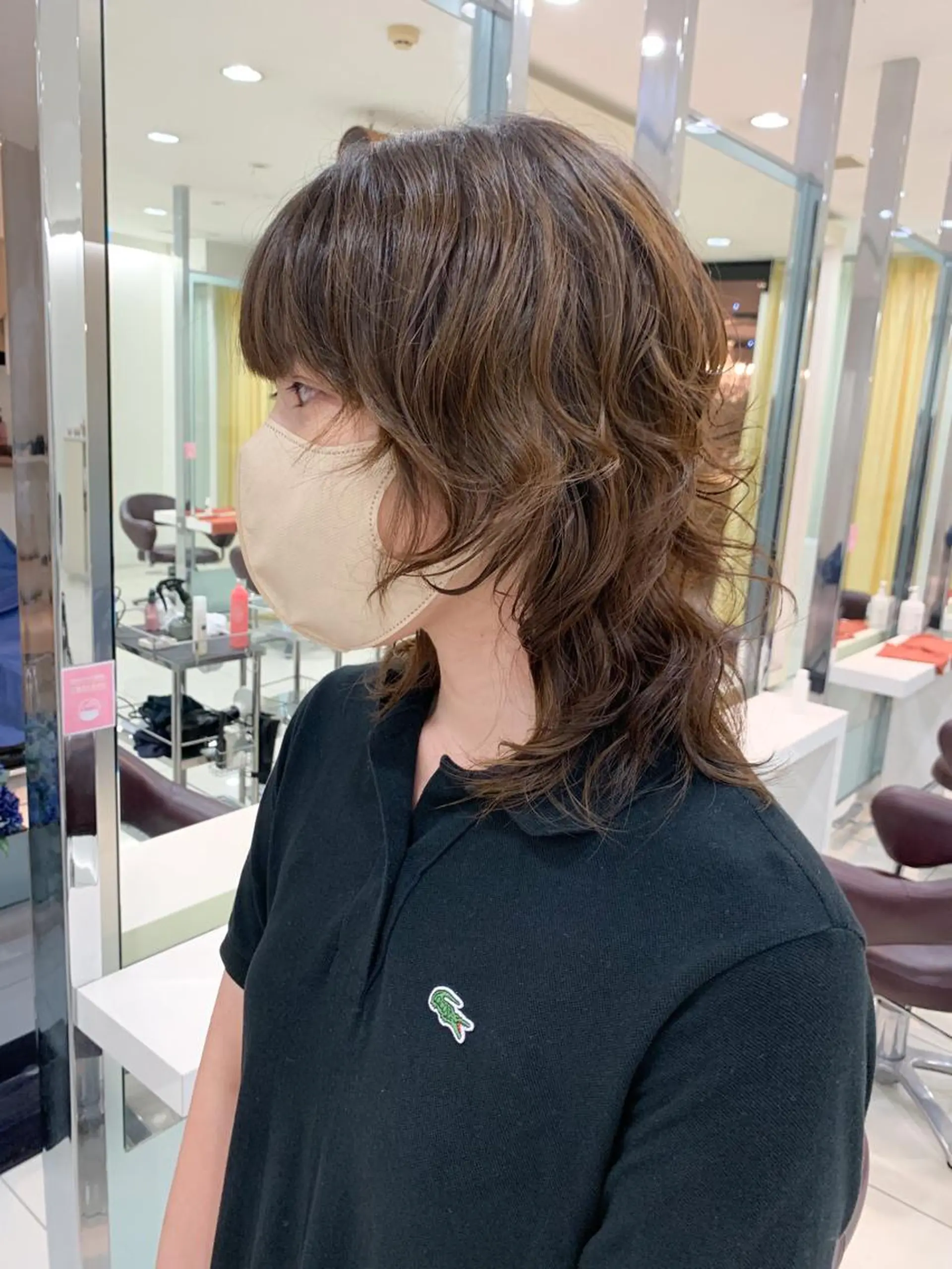 ミディアム パーマ ミディアムパーマ ウルフカット 原宿パーマ kazuのヘアスタイル