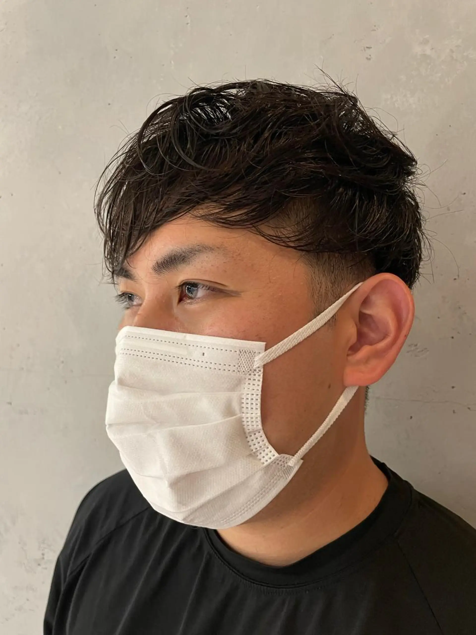 ショート パーマ メンズ マッシュ メンズパーマ SALOWIN大宮東口店所属・骨格補正カット✂︎ 🌟菅野陽介🌟のヘアスタイル