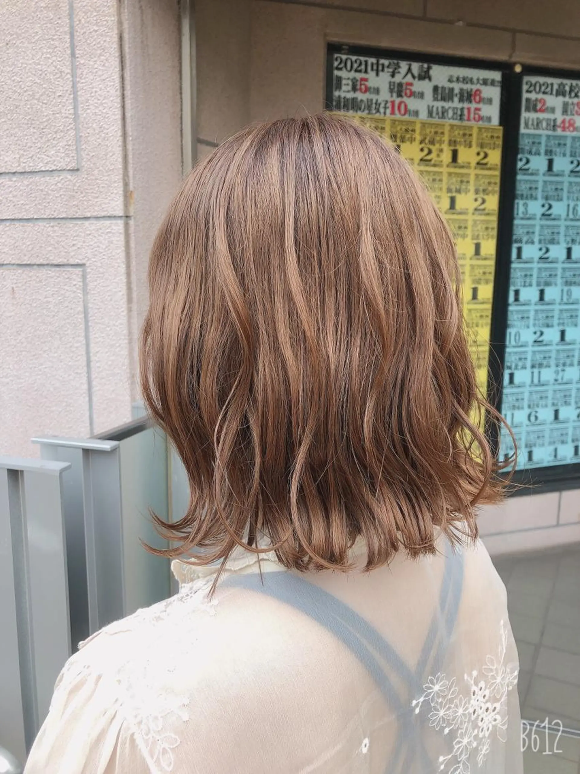 ミディアム カラー ブリーチ ブリーチなしカラー EARTH志木/佐藤 氷河のヘアスタイル