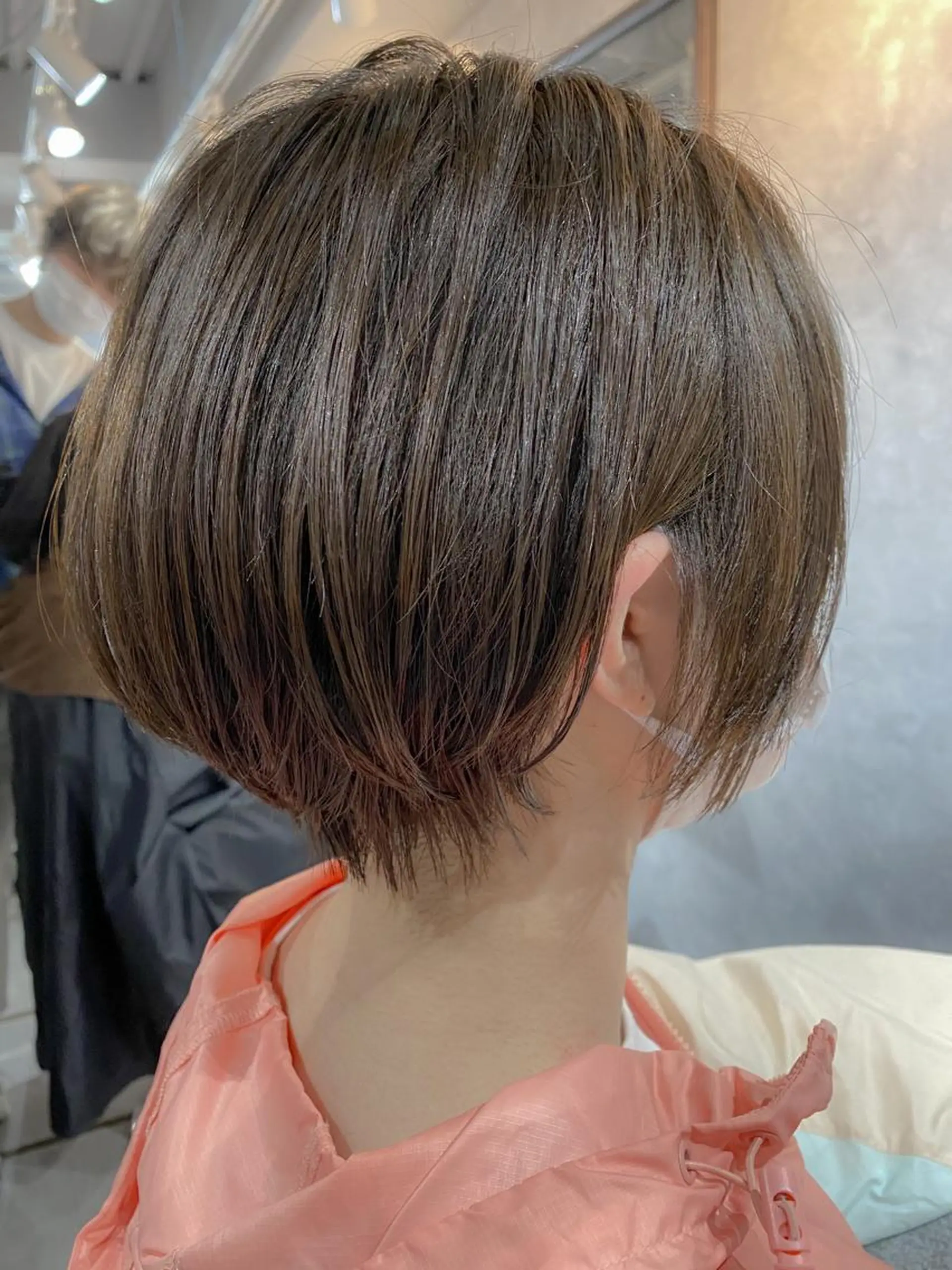 ショート カラー イルミナカラー ショートヘア カット ヘアカラー トリートメント 久保亮太 /大人ショートのヘアスタイル