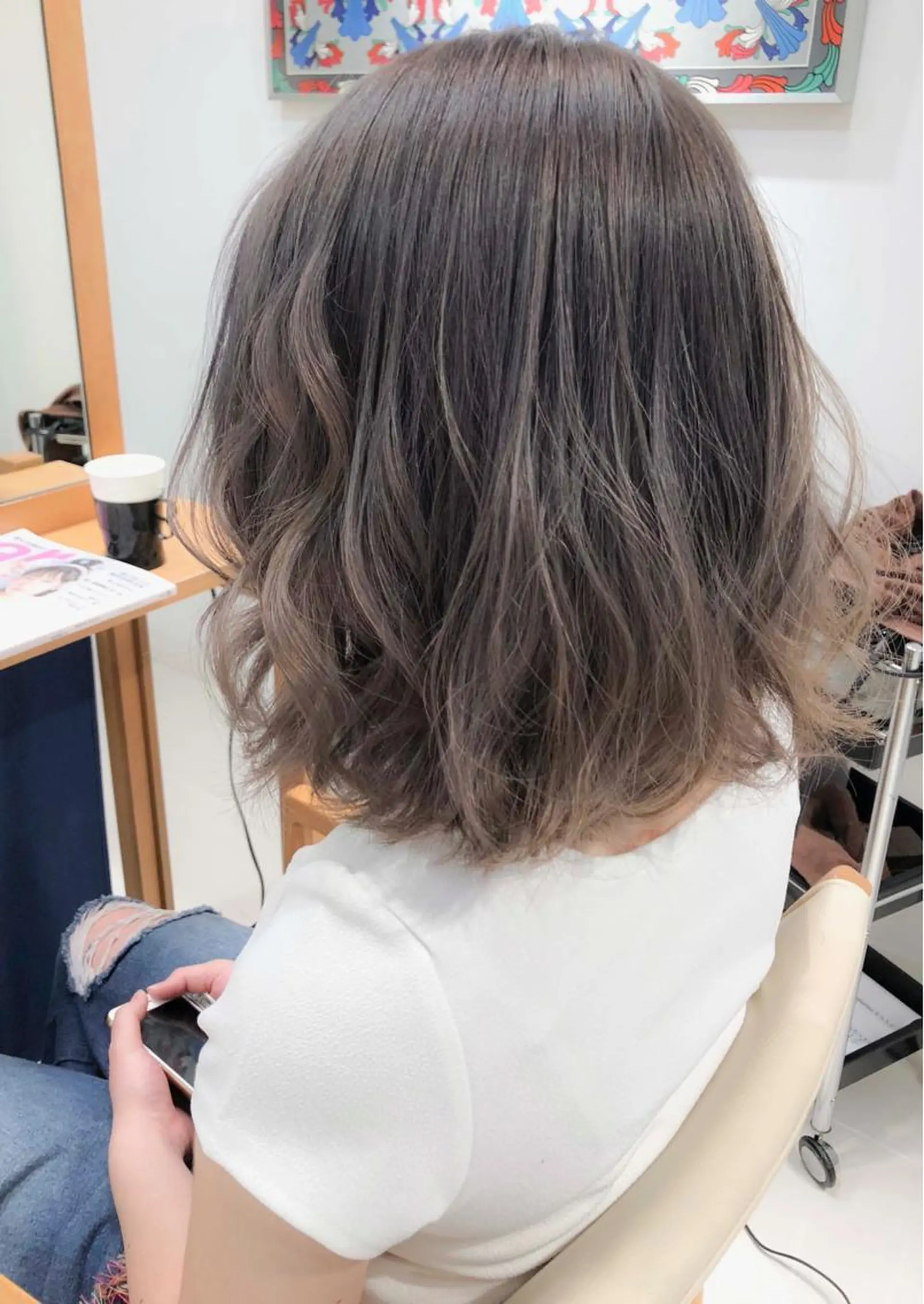 ショート カラー アッシュ アッシュグレー アッシュグレージュ グレージュ ヘアカラー トリートメント Days 透明感カラーのヘアスタイル