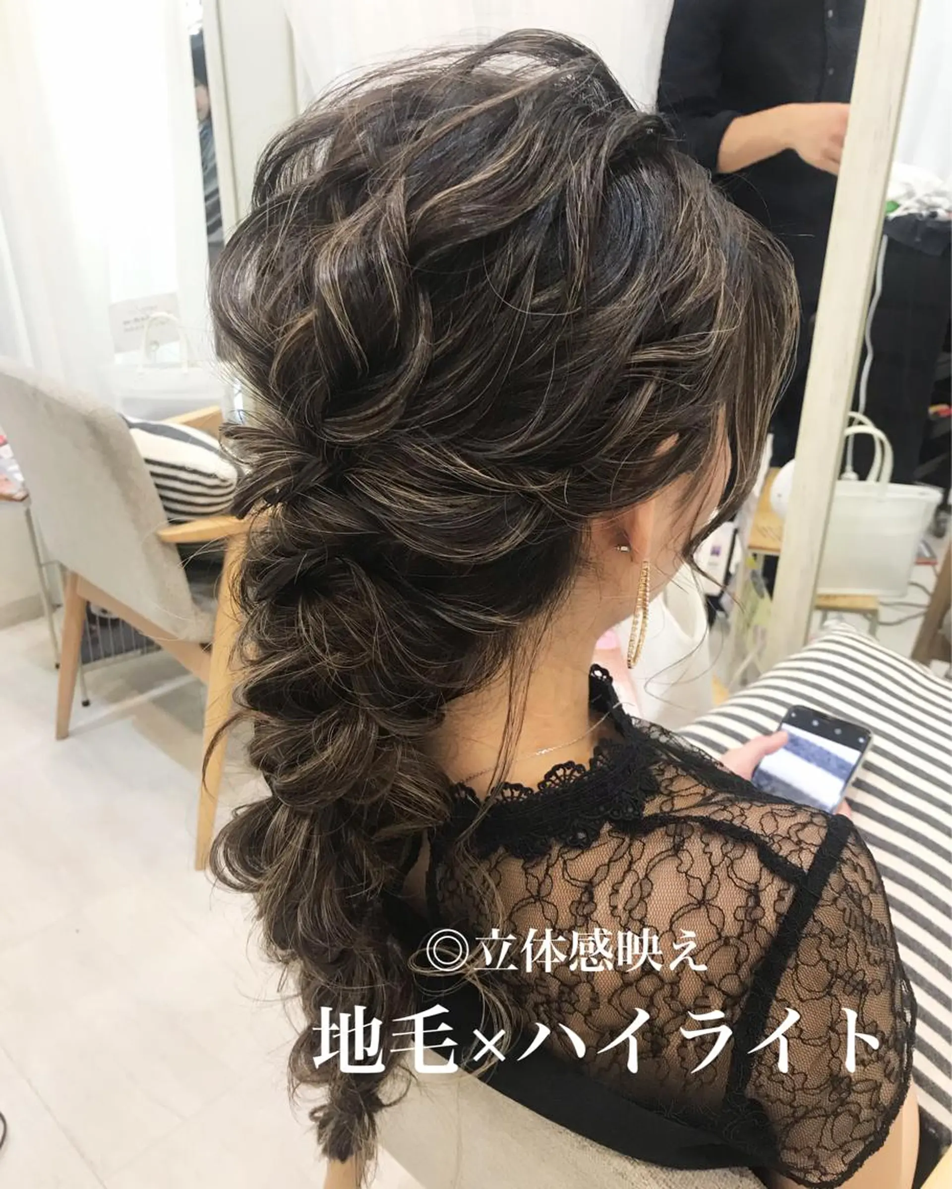 ロング ヘアアレンジ 成人式 ハーフアップ ポニーテール 結婚式・ブライダル 卒業式のヘアスタイル ALVAREZ BARBER SHOP所属・takebuchi harukaのヘアスタイル