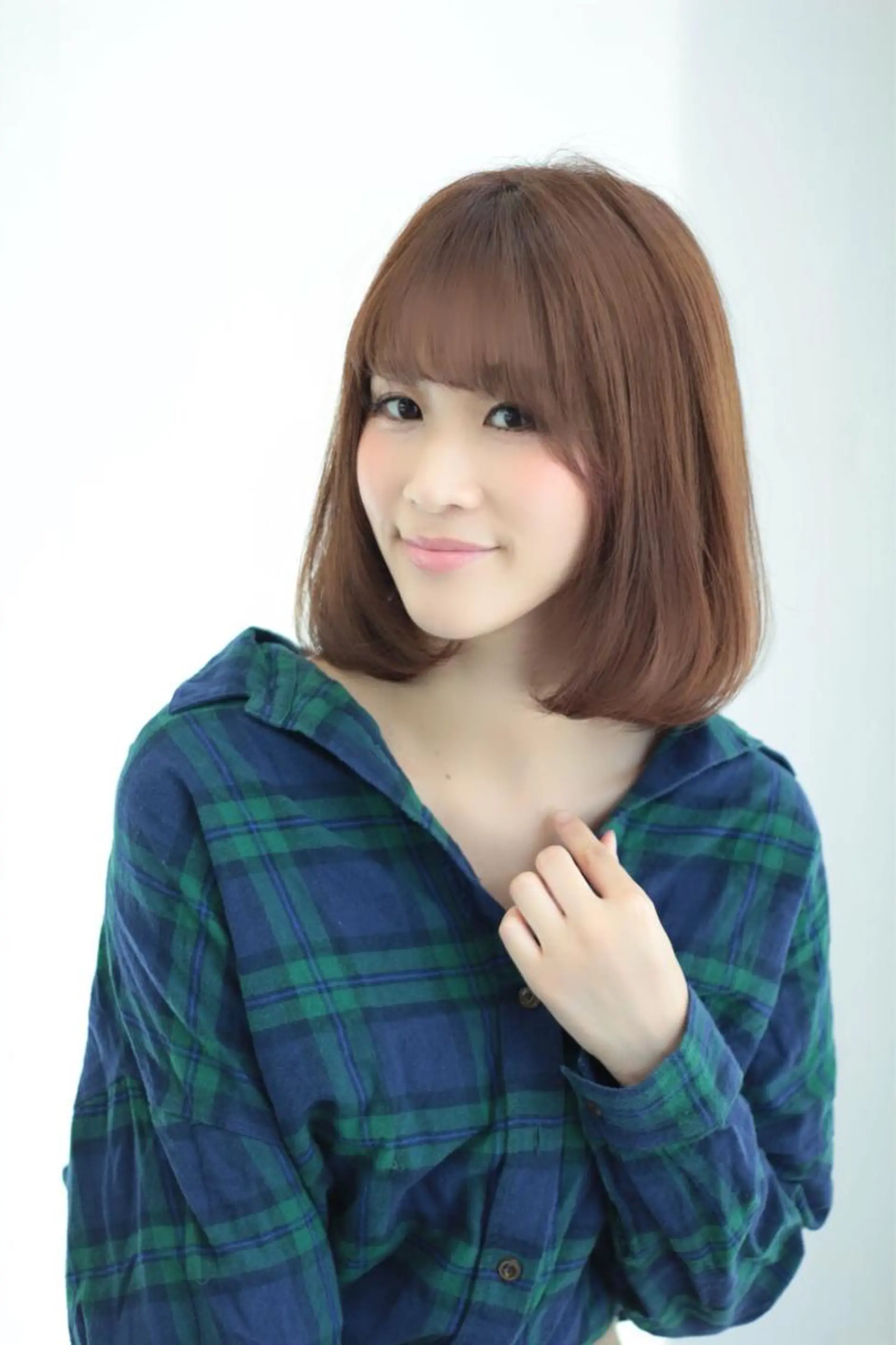 ミディアム ボブ 永田 志織のヘアスタイル