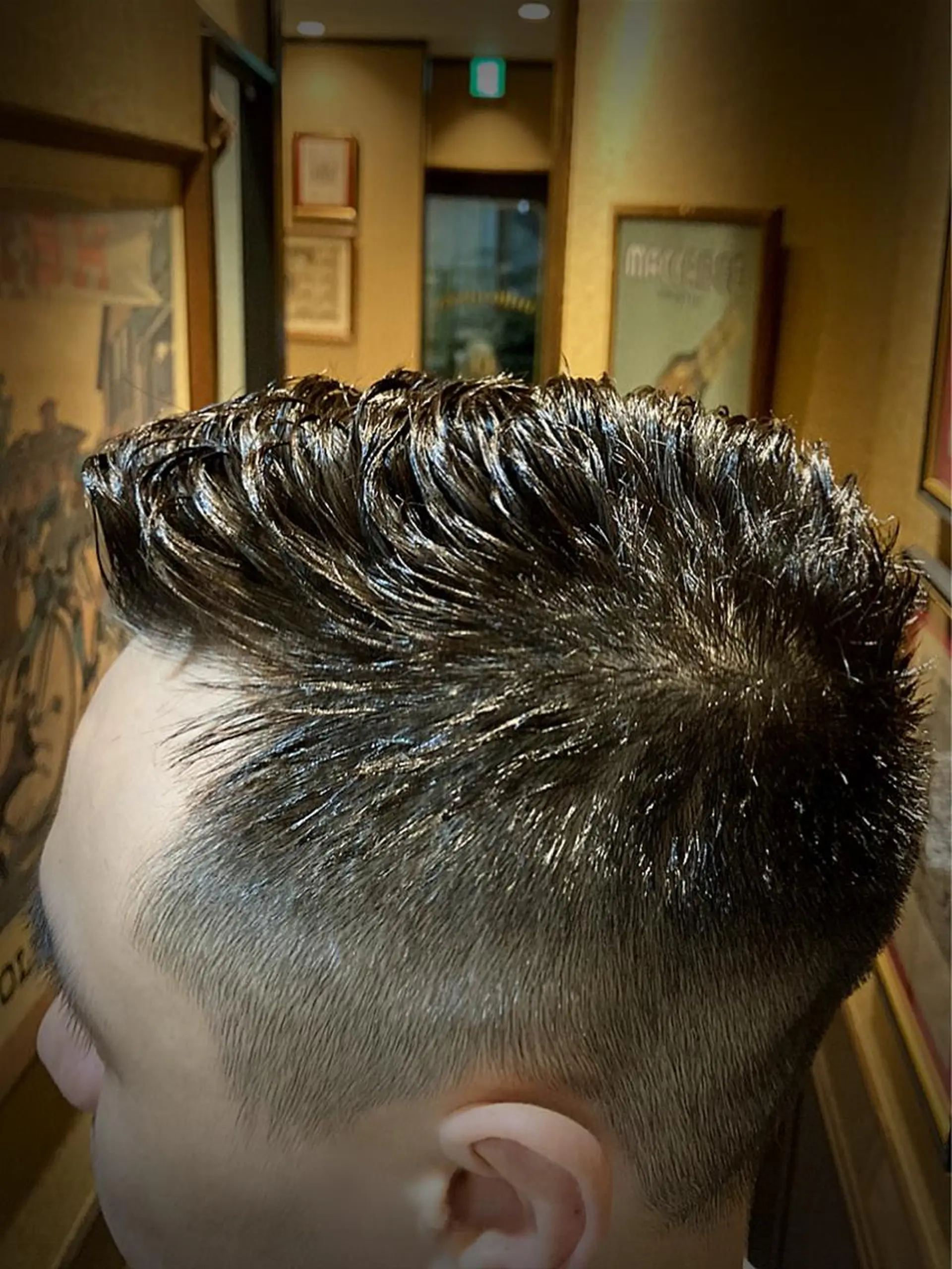 ショート パーマ メンズ 濡れパン 店長💈山田竜太 BARBERのヘアスタイル