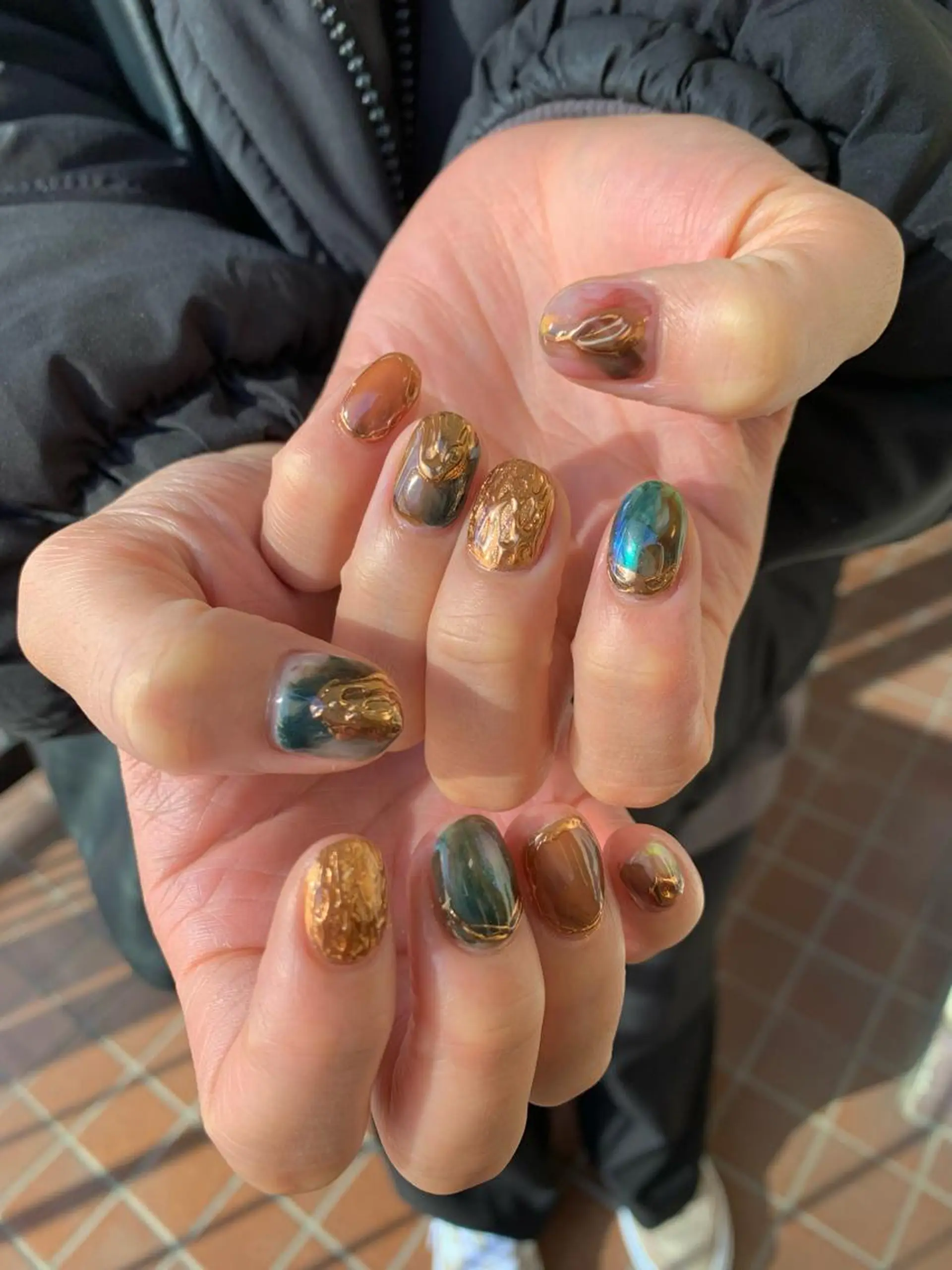 ショート ネイル ハンドネイル フットネイル ハンドケア Kono Nanamiのネイルデザイン