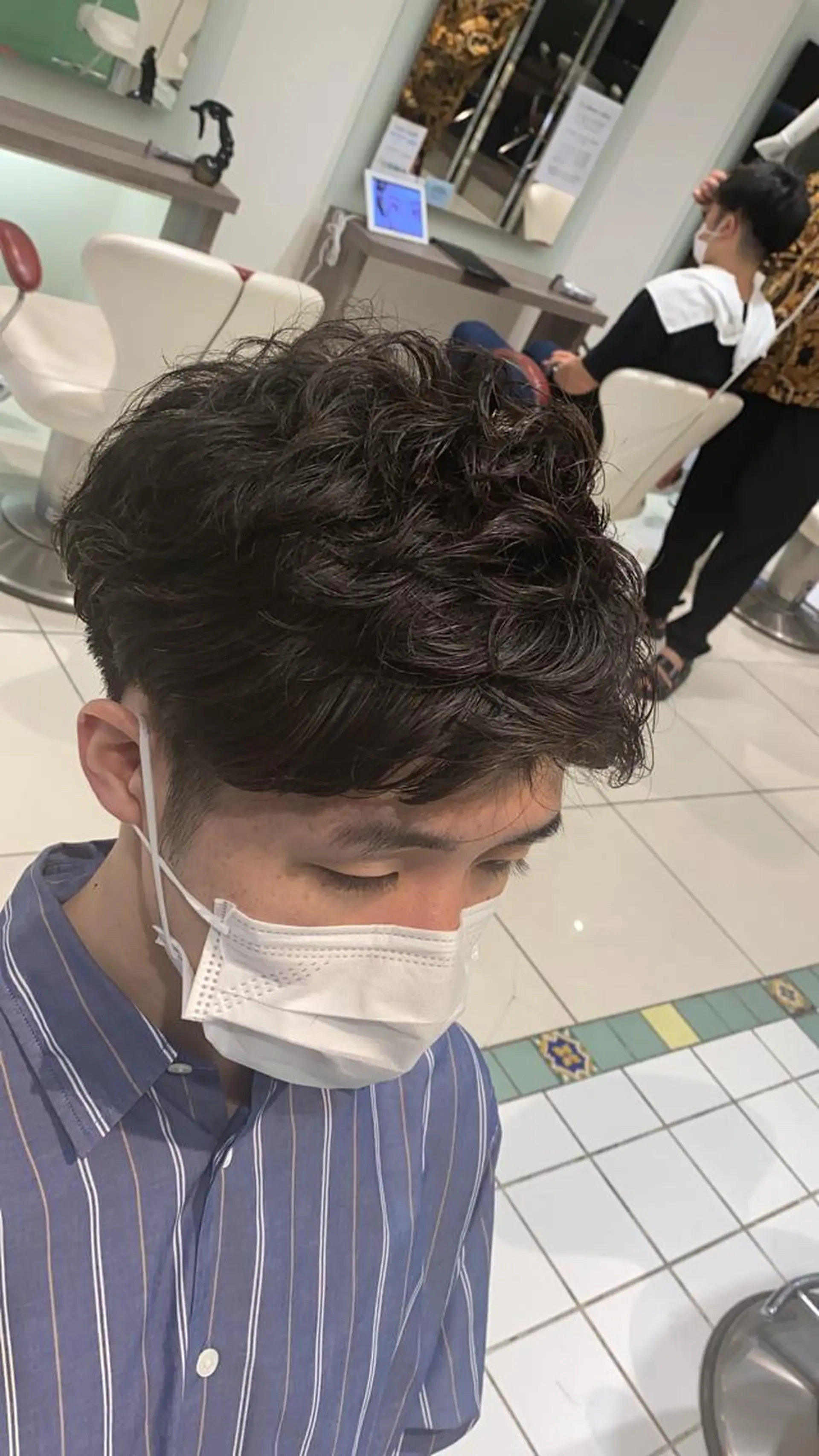 パーマ メンズ 艶髪&韓国風パーマ は是非⭐︎新島英猛のヘアスタイル