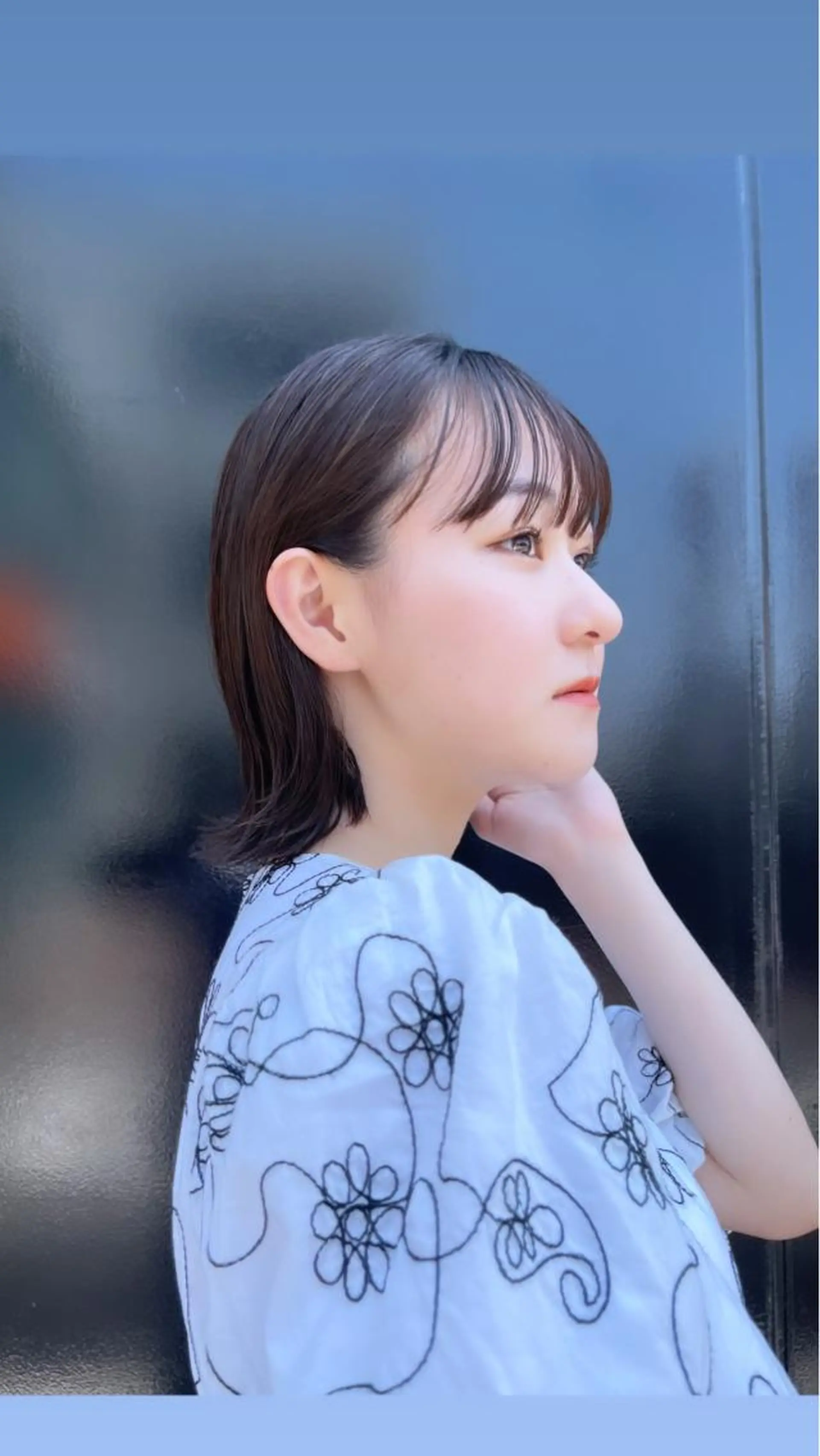 ミディアム 切りっぱなしボブ ボブ Buzz所属・✨パーソナルカラー✨ 髪質改善 成澤 亨碩のヘアスタイル