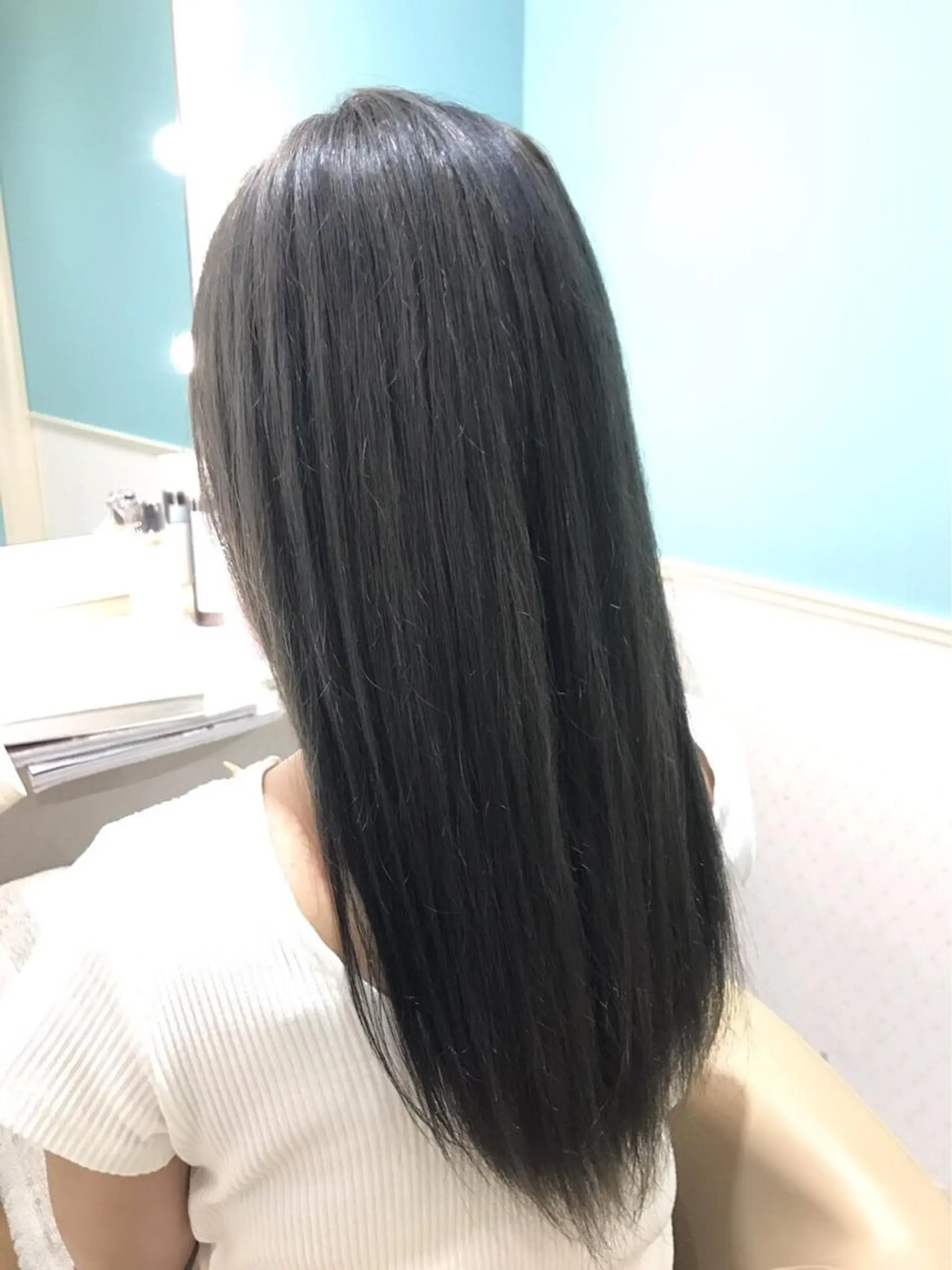 ロング salowin 原宿 aroa所属・韓国／ハッシュカット ／透明感カラー／金野のヘアスタイル