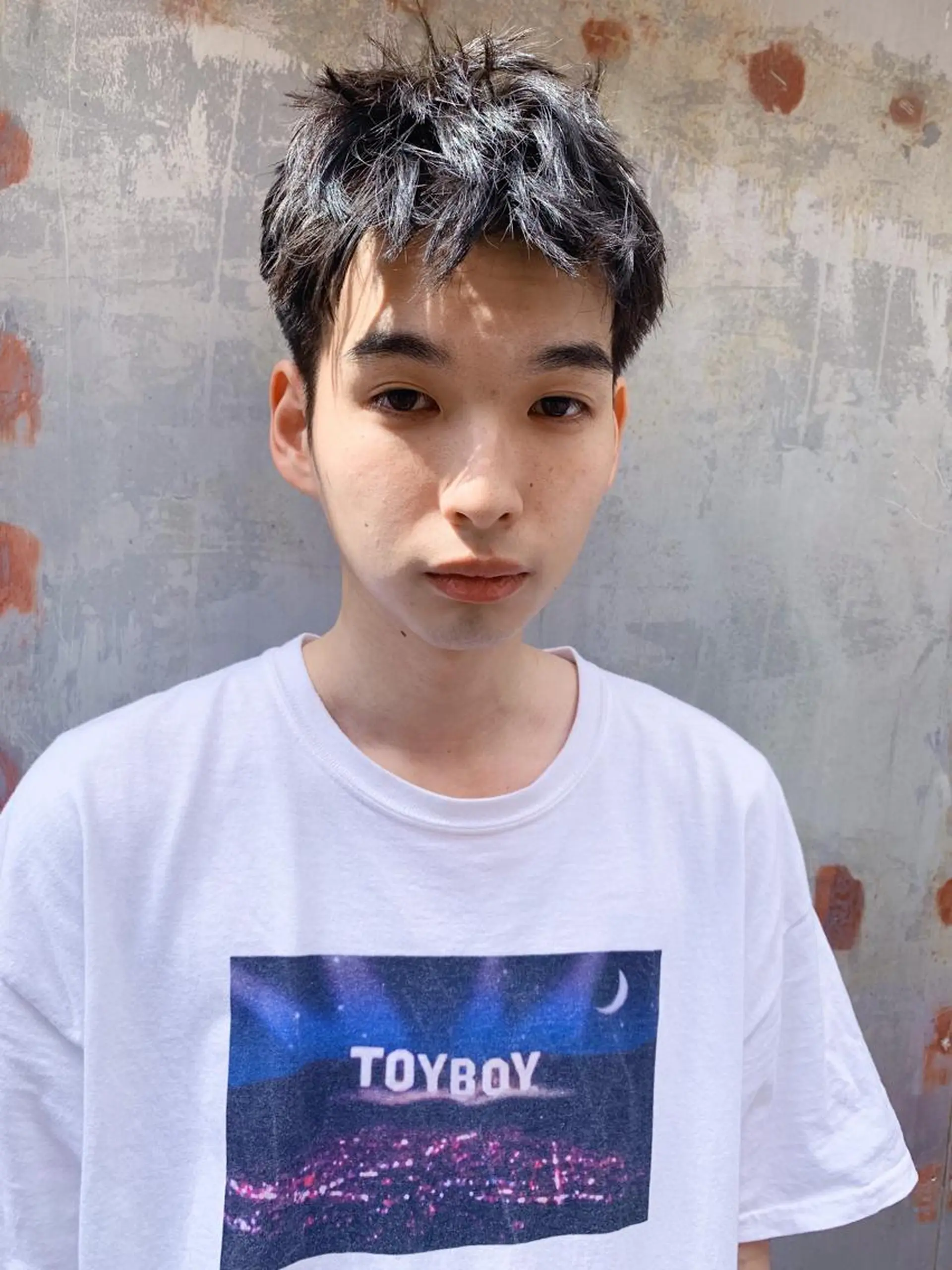 ショート パーマ メンズ メンズパーマ カット パーマ ヘアセット ブリーチカラーNo. 1🌈 RYOGAのヘアスタイル