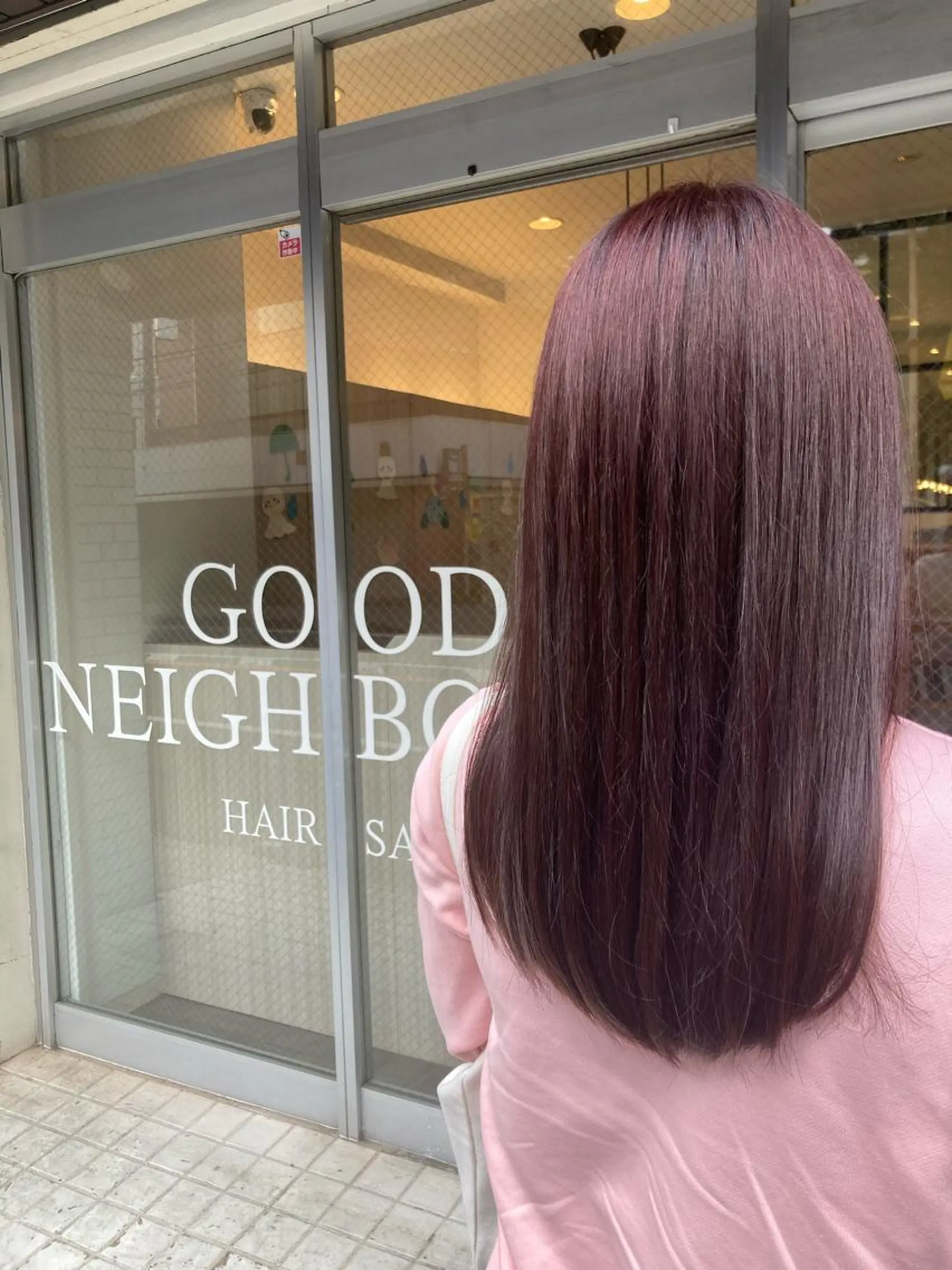 ロング カラー ブリーチ カット ヘアカラー トリートメント 品田 真里のヘアスタイル