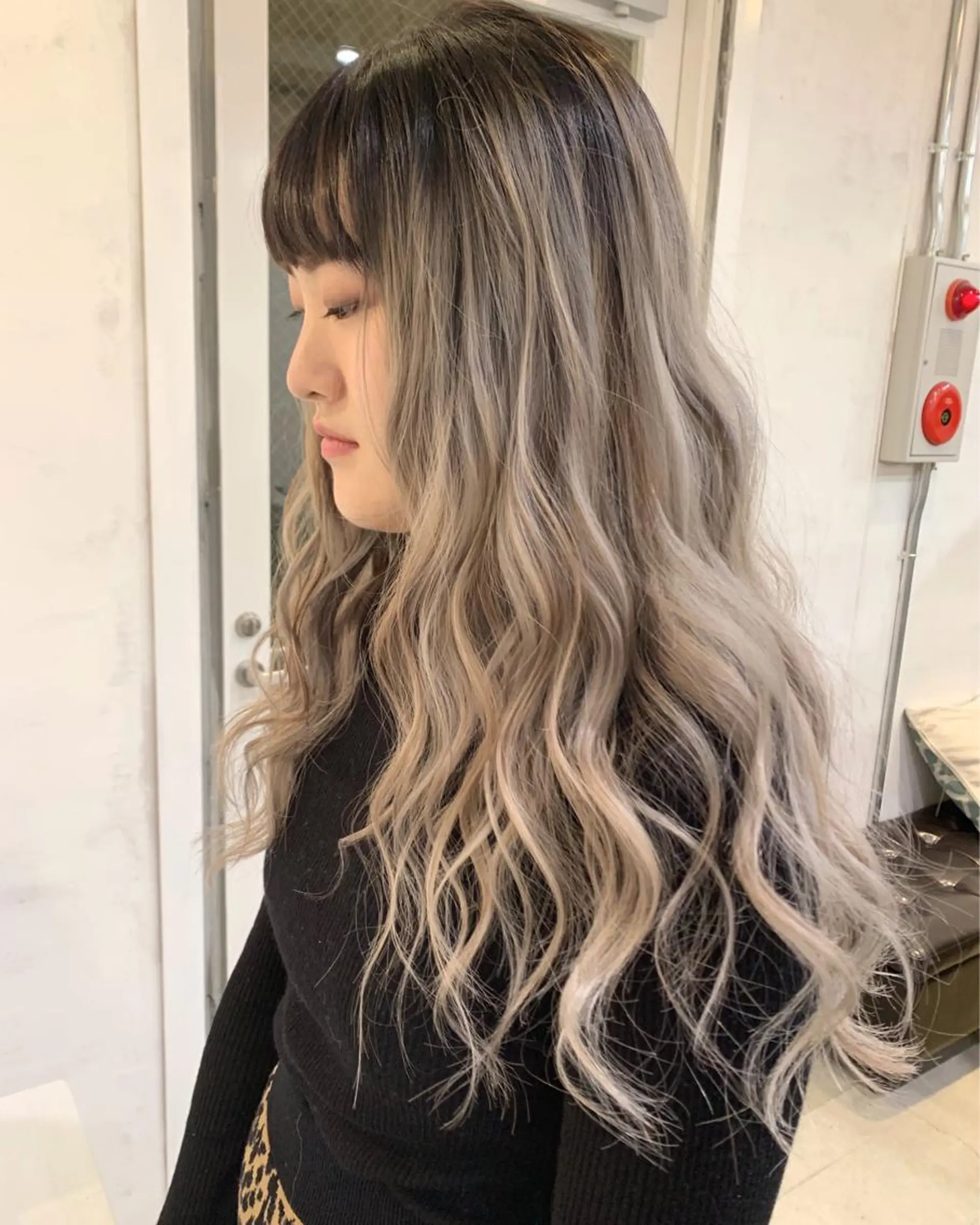 ロング カラー ヘアアレンジ ヘアカラー トリートメント BANK'S hair所属・💐ケラチン 髪質改善寺坂雄飛💐のヘアスタイル