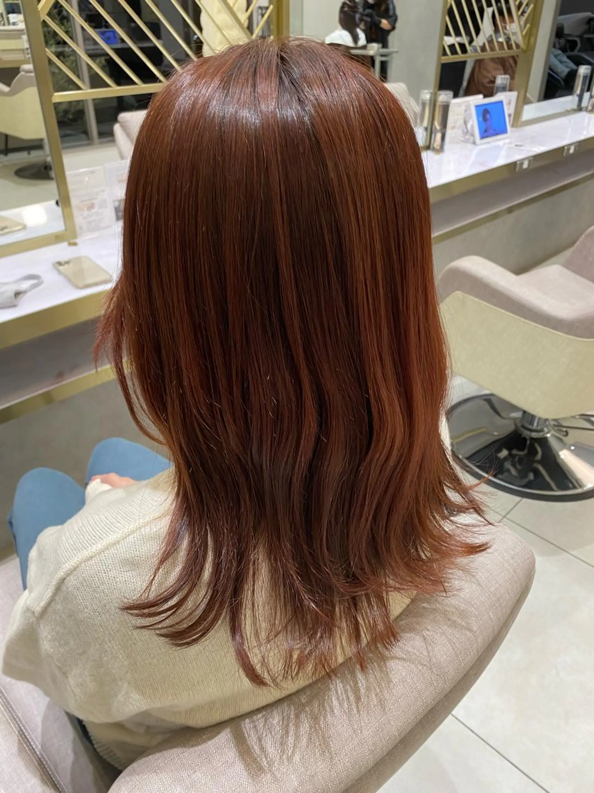 ミディアム 渡辺　亮/ ハイライト/髪質改善のヘアスタイル
