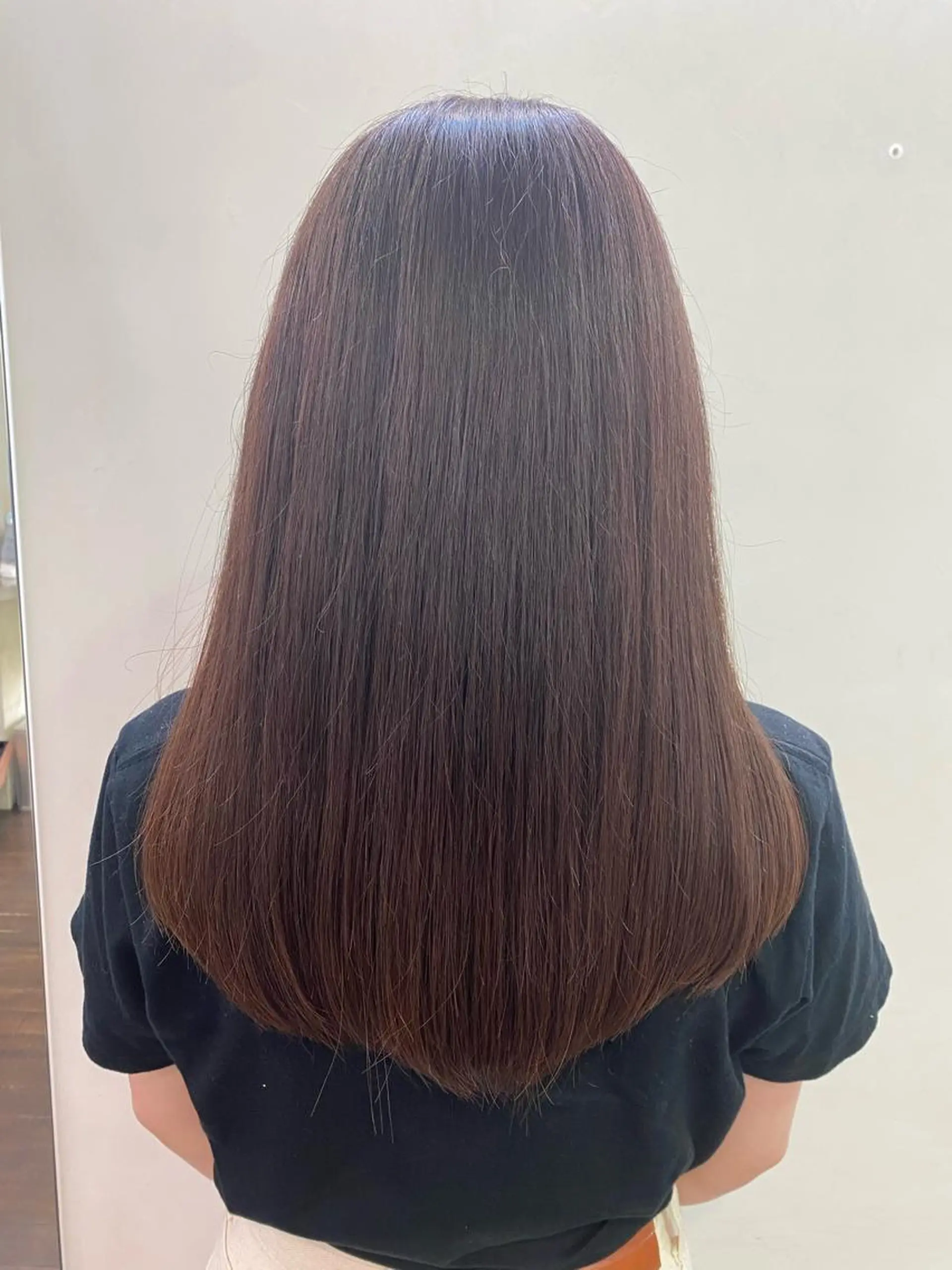 ロング カラー パーマ 縮毛矯正 トリートメント コテ巻き風パーマ🫧 麻尋のヘアスタイル