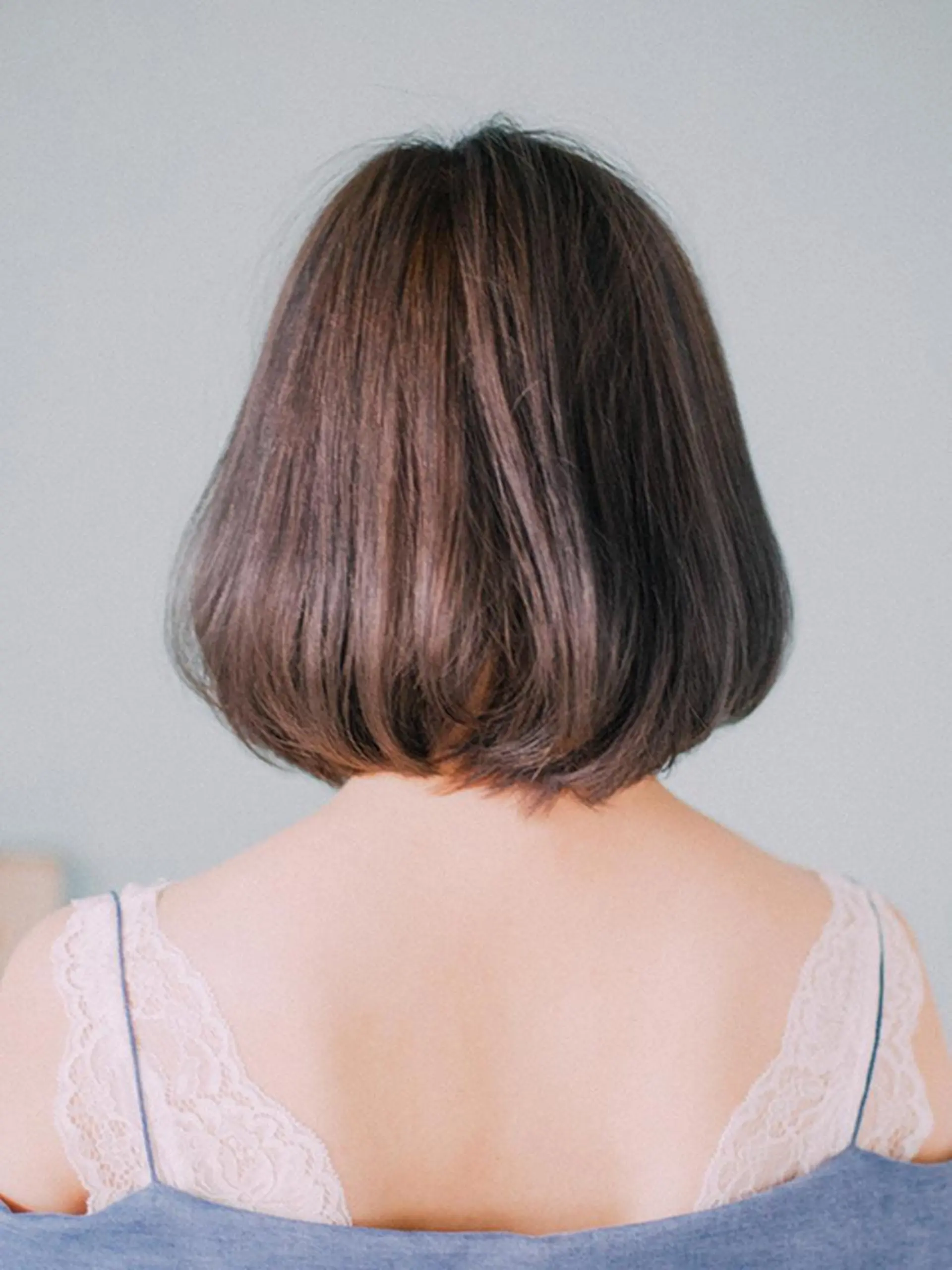 ショート パーマ ボブ ストレートパーマ カット トリートメント 福島 浩司のヘアスタイル