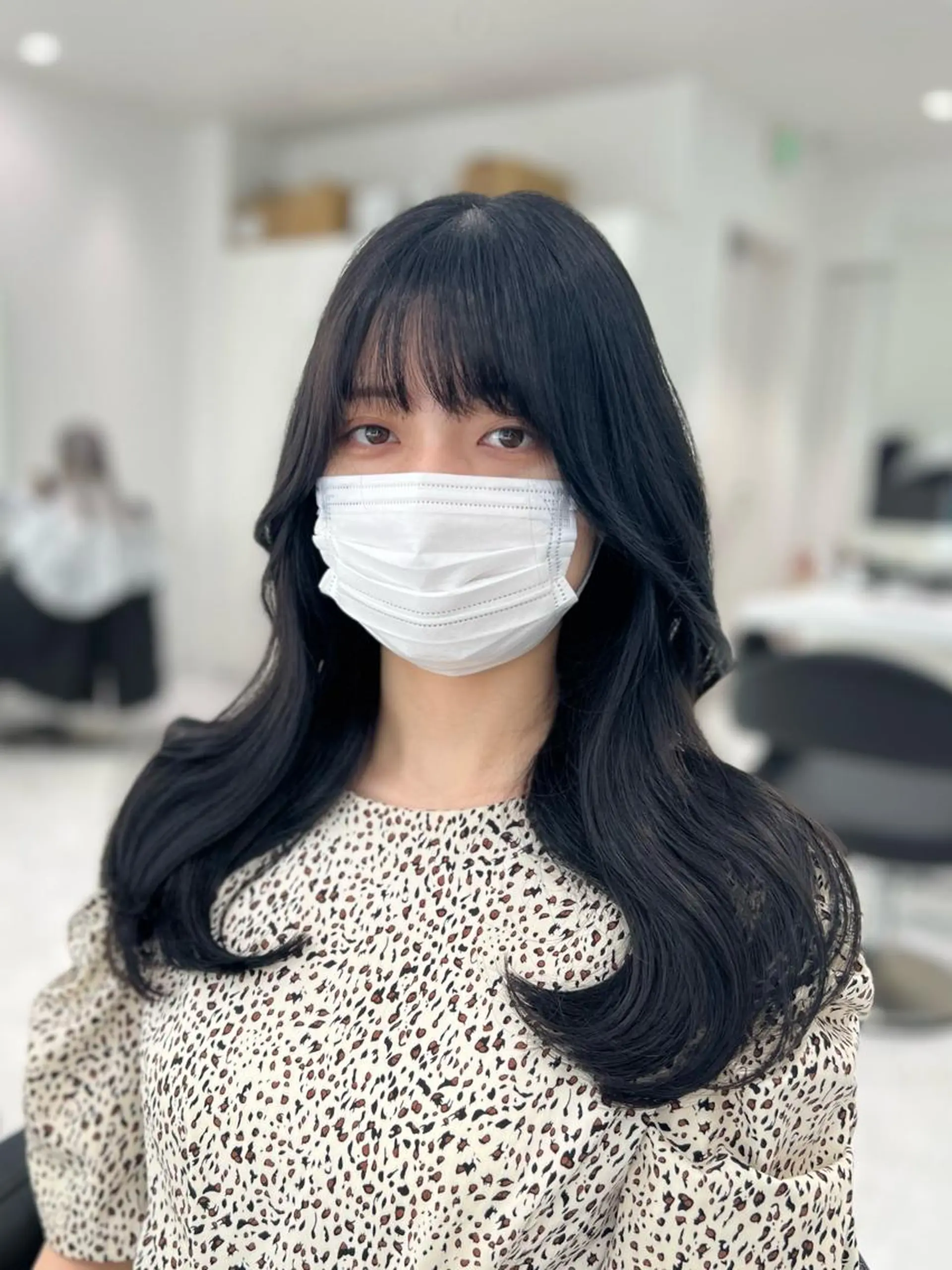 ロング カット ヘアカラー トリートメント ヘアセット ハイトーン/ケア ブリーチ/sEnAのヘアスタイル