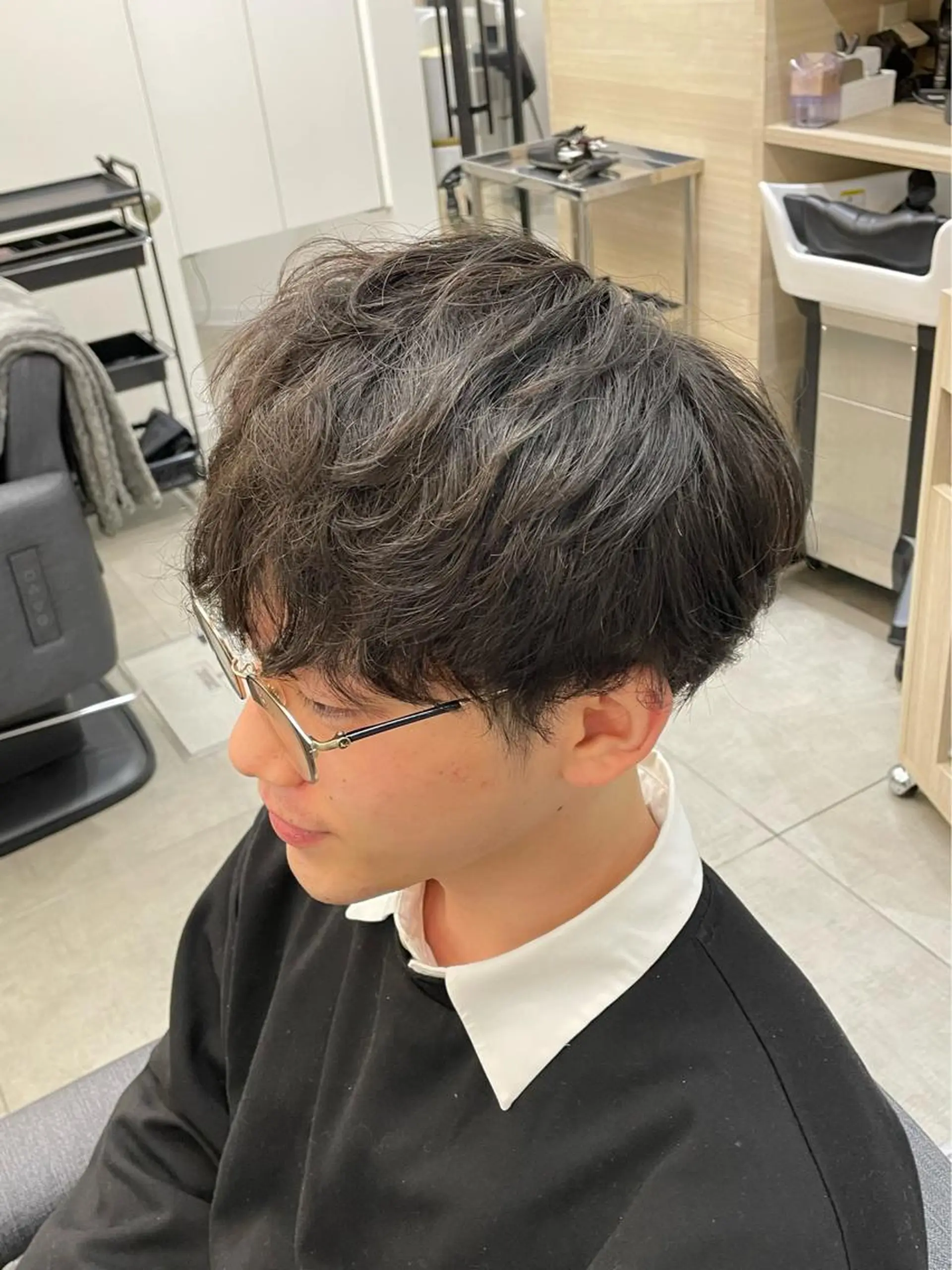 パーマ メンズ メンズパーマ 山本 美羽のヘアスタイル