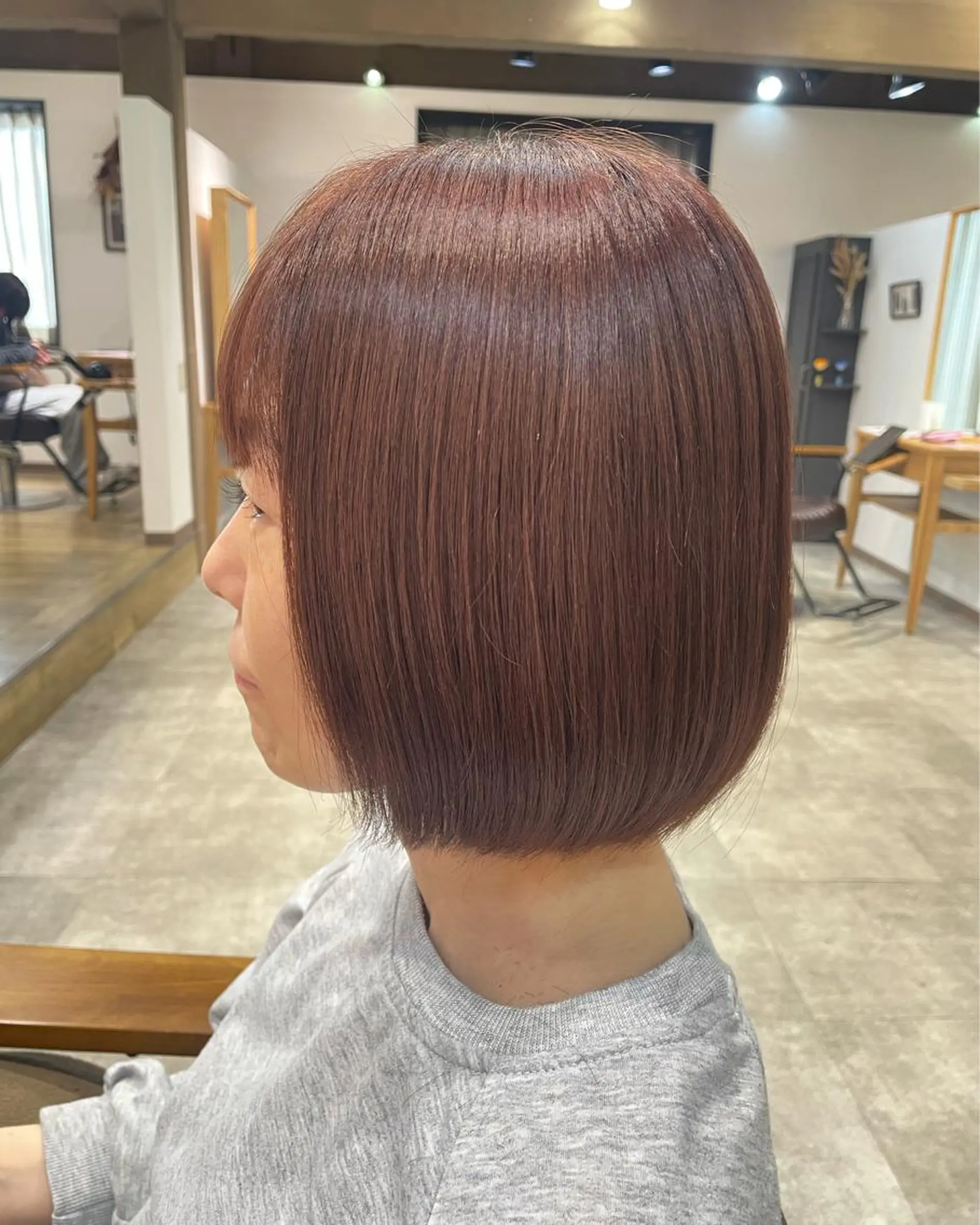 ショート ボブ カット ヘアカラー トリートメント 木村 真知子のヘアスタイル