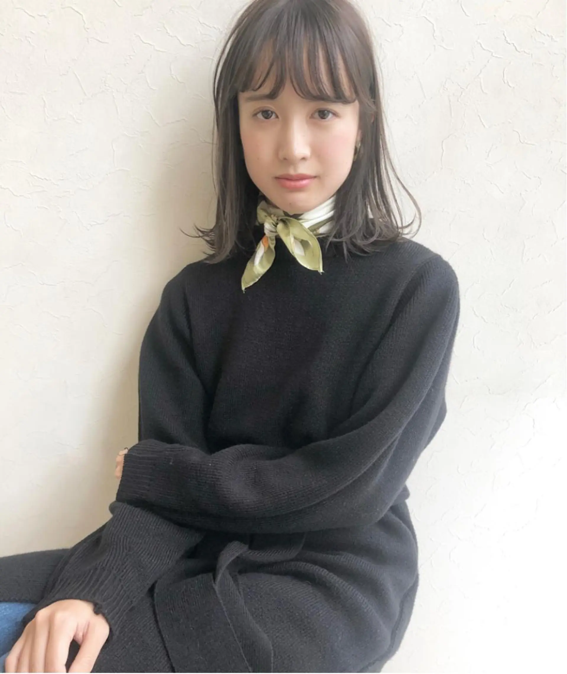 ミディアム カラー nakahara madokaのヘアスタイル