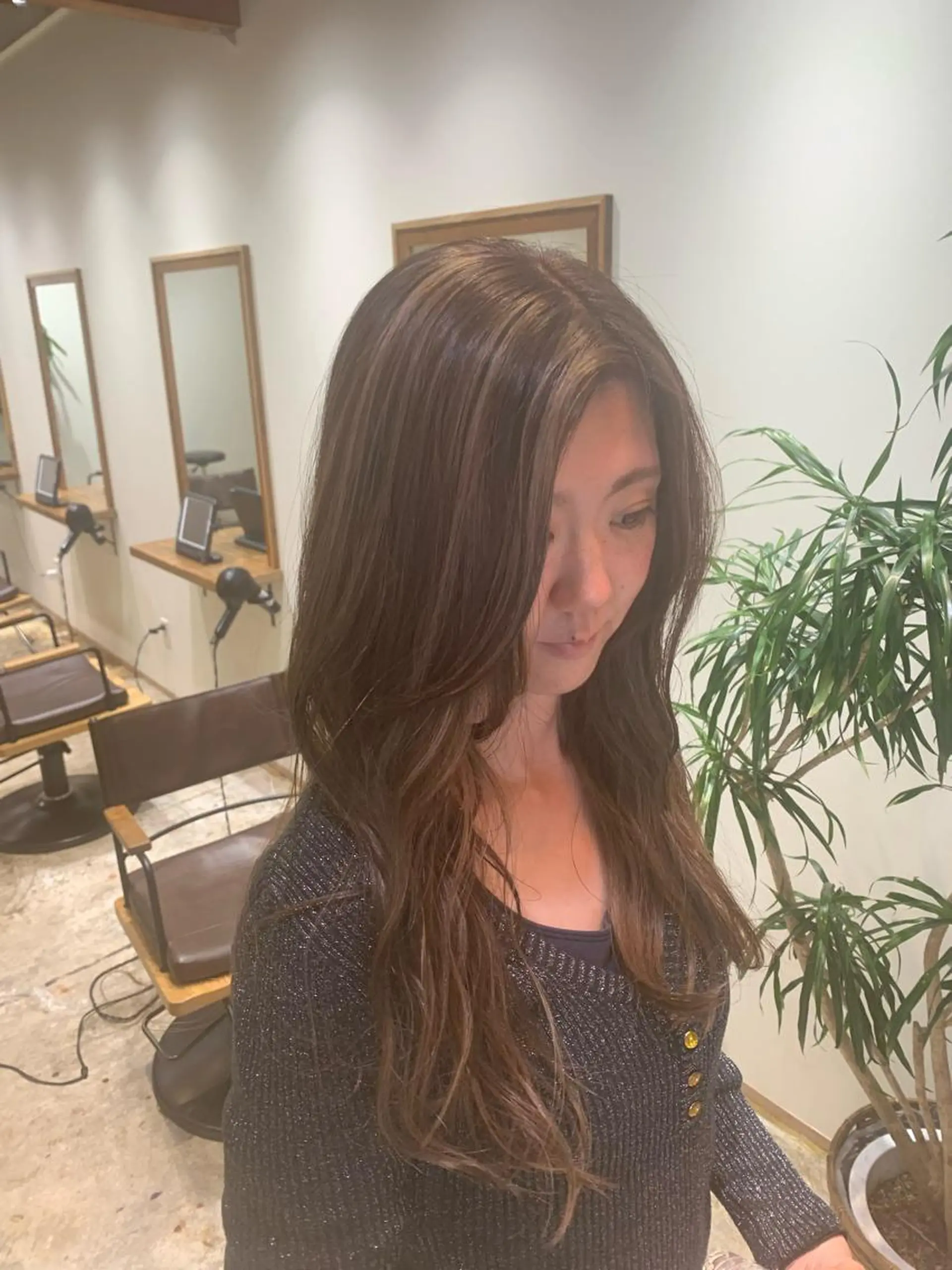 ロング カラー カット ヘアカラー トリートメント 園田 将士のヘアスタイル