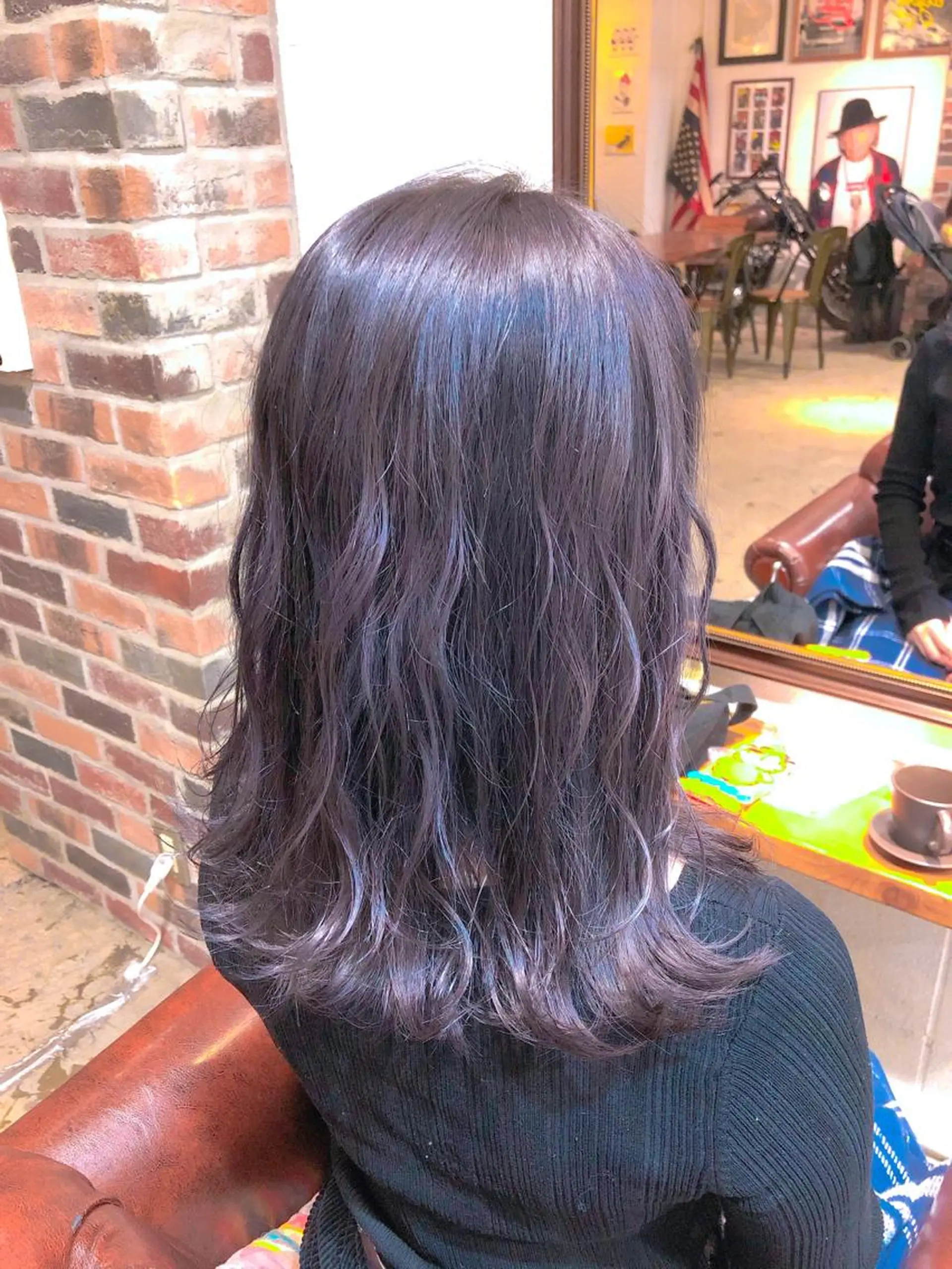 セミロング カラー パーマ ヘアアレンジ メンズ キッズ ネイル マツエク・マツパ ブルーカラー ブルーバイオレット バイオレットカラー ブルー ヘアカラー トリートメント ⭐️ハイクオリティ カラー杉本雄志⭐️のヘアスタイル