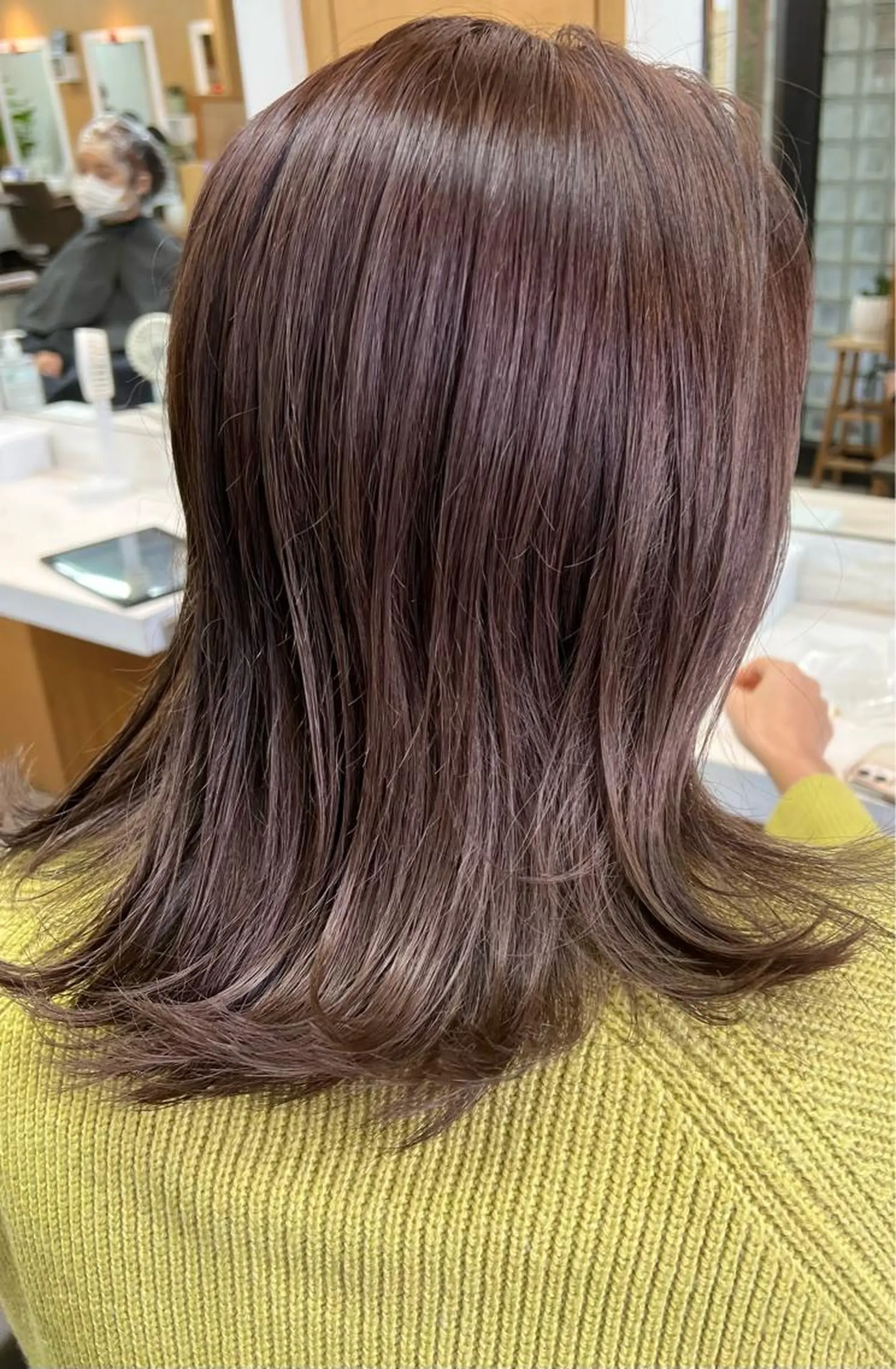 セミロング カラー 透明感カラー/ イルミナカラーヒロキのヘアスタイル