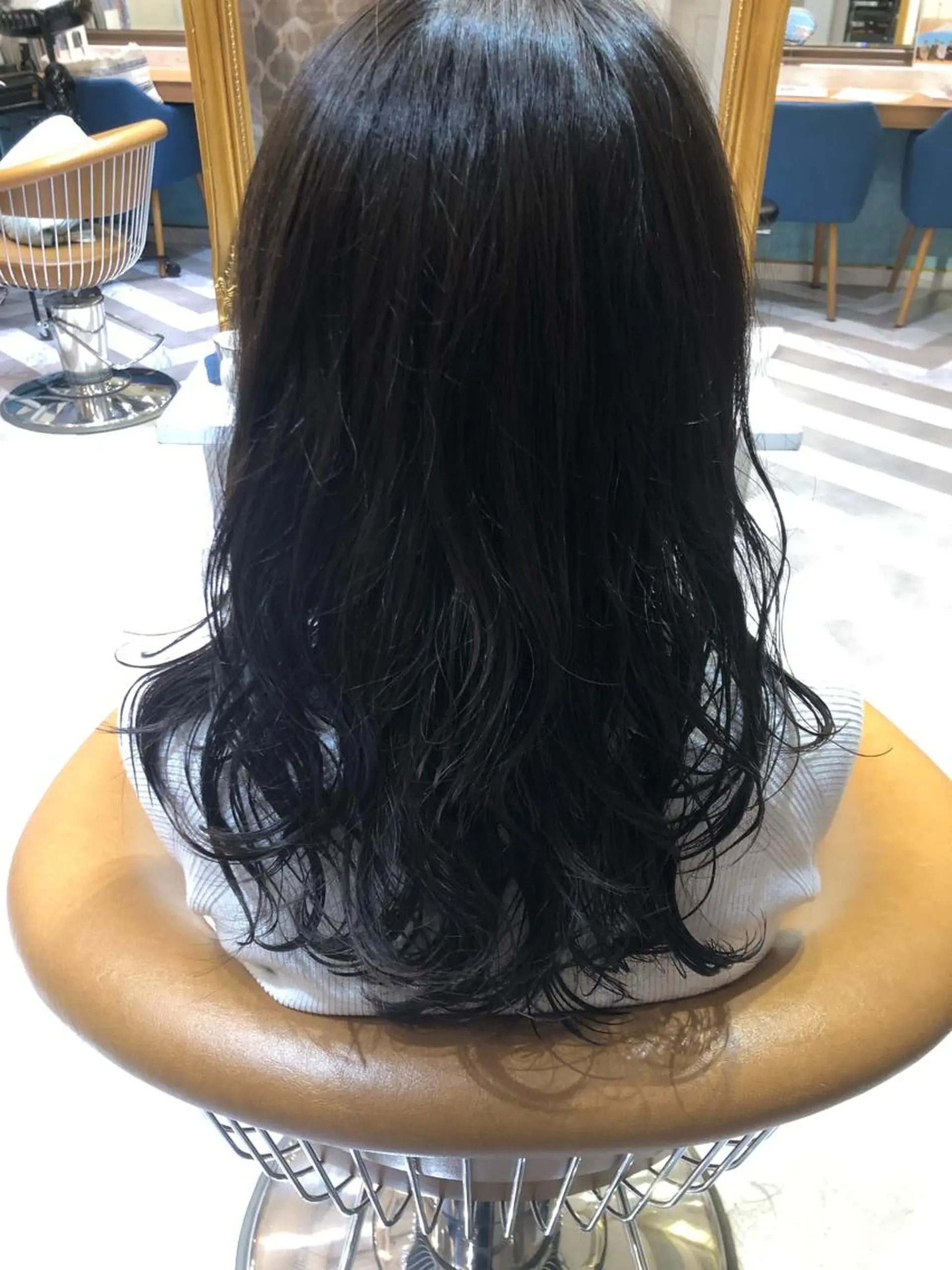 セミロング セミロングパーマ 髪質改善縮毛矯正 リピートNo.1米倉のヘアスタイル