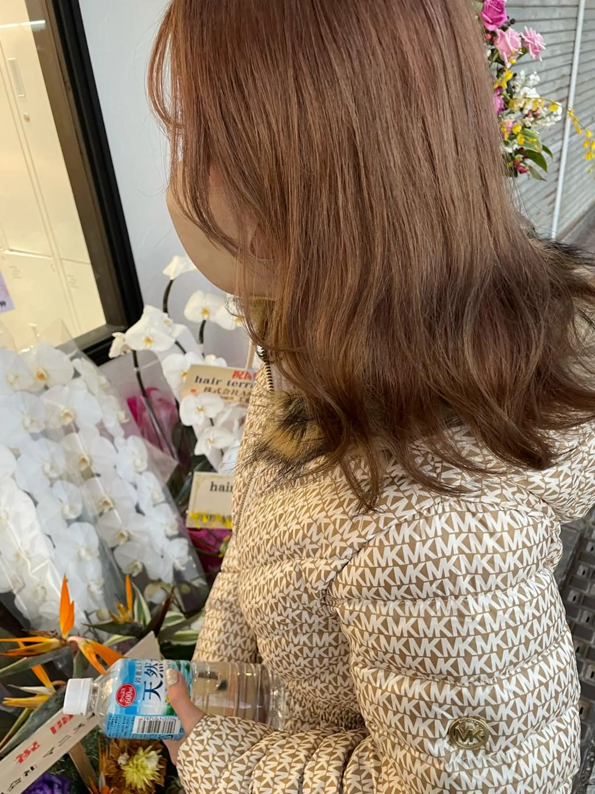 セミロング ショートボブ セミロングパーマ 韓国風カラー ボブ ハイライト hair terra ce M奈良店のヘアスタイル