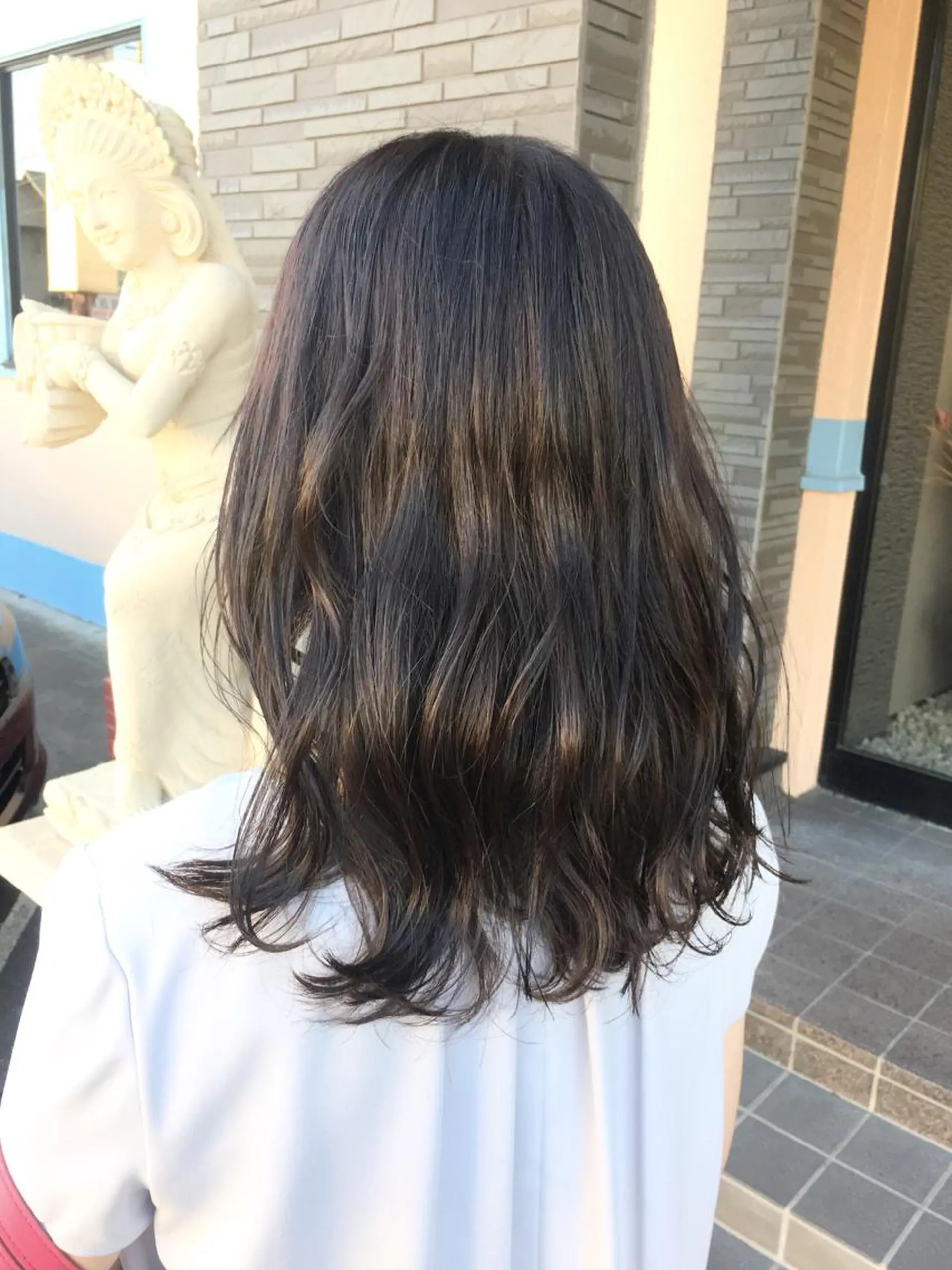 セミロング カラー アッシュ アッシュグレー アッシュグレージュ グレージュ 4-rest garden （フォーレストガーデン）所属・金井 直樹のヘアスタイル
