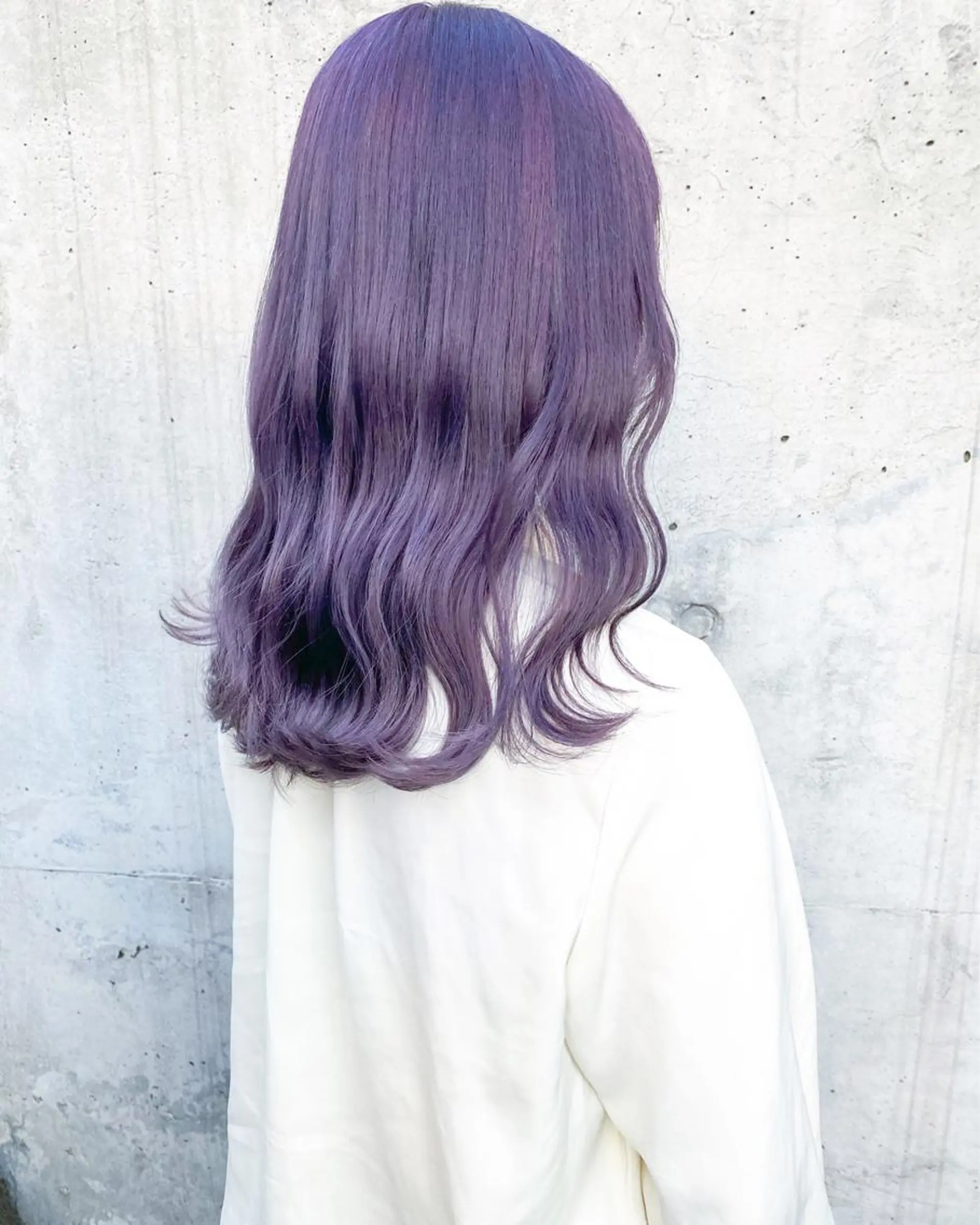 ミディアム ヘアカラー トリートメント パーマ、髪質改善 菊地美月のヘアスタイル