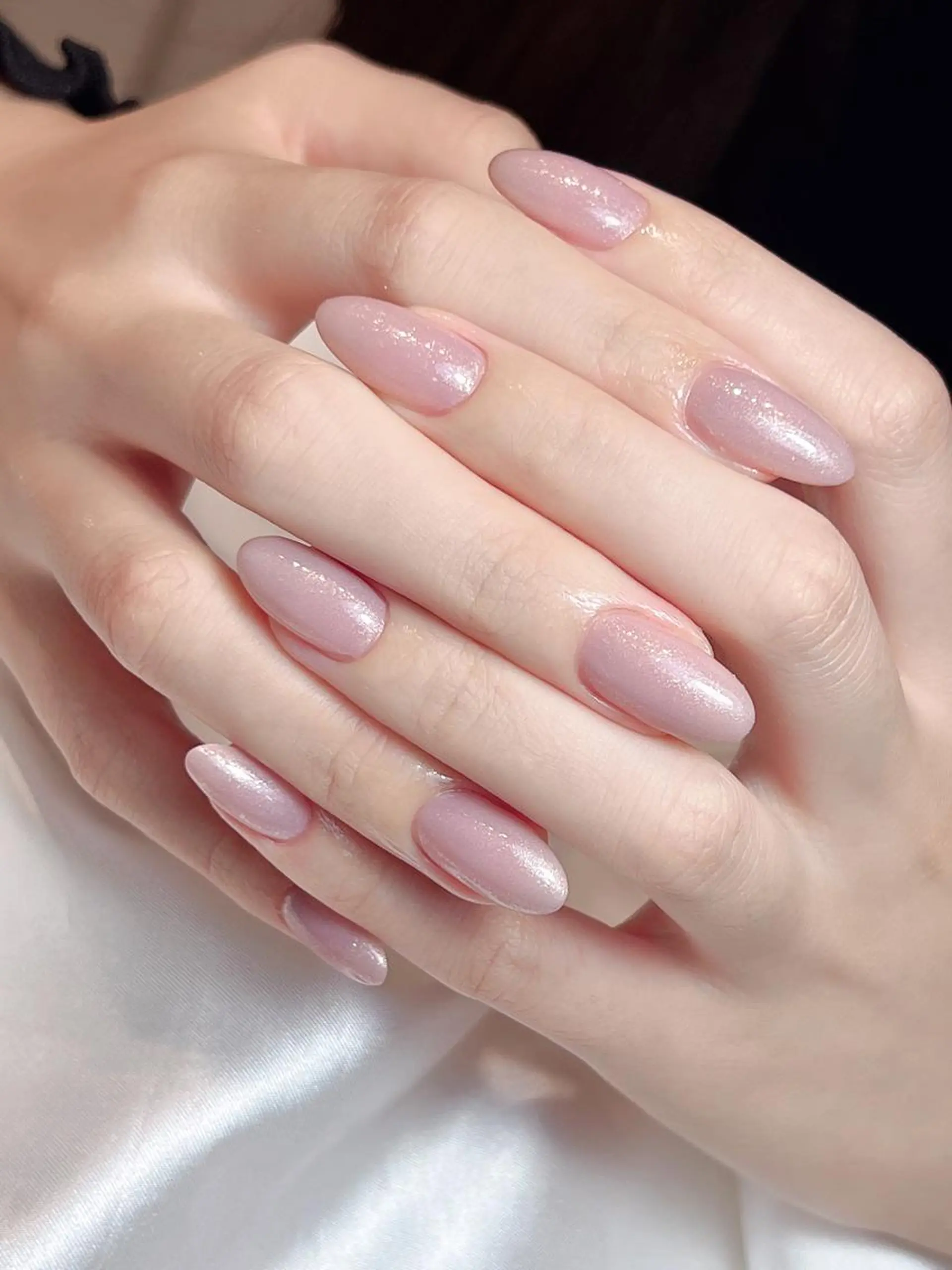ネイル ワンカラーネイル ピンク bijou nails所属・bijou nails　蓮のネイルデザイン
