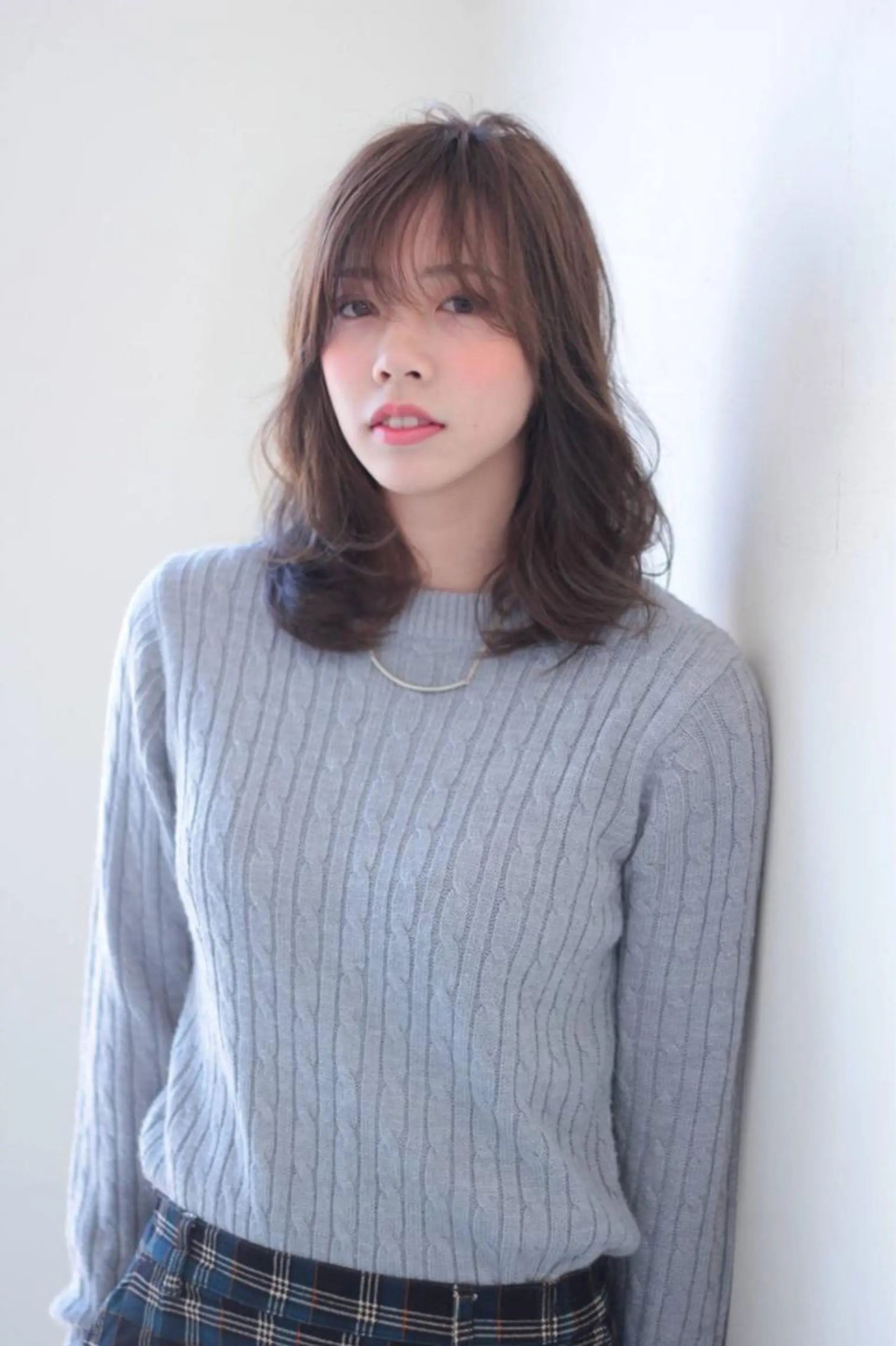 ミディアム カット ヘアカラー トリートメント 青木 大輔のヘアスタイル