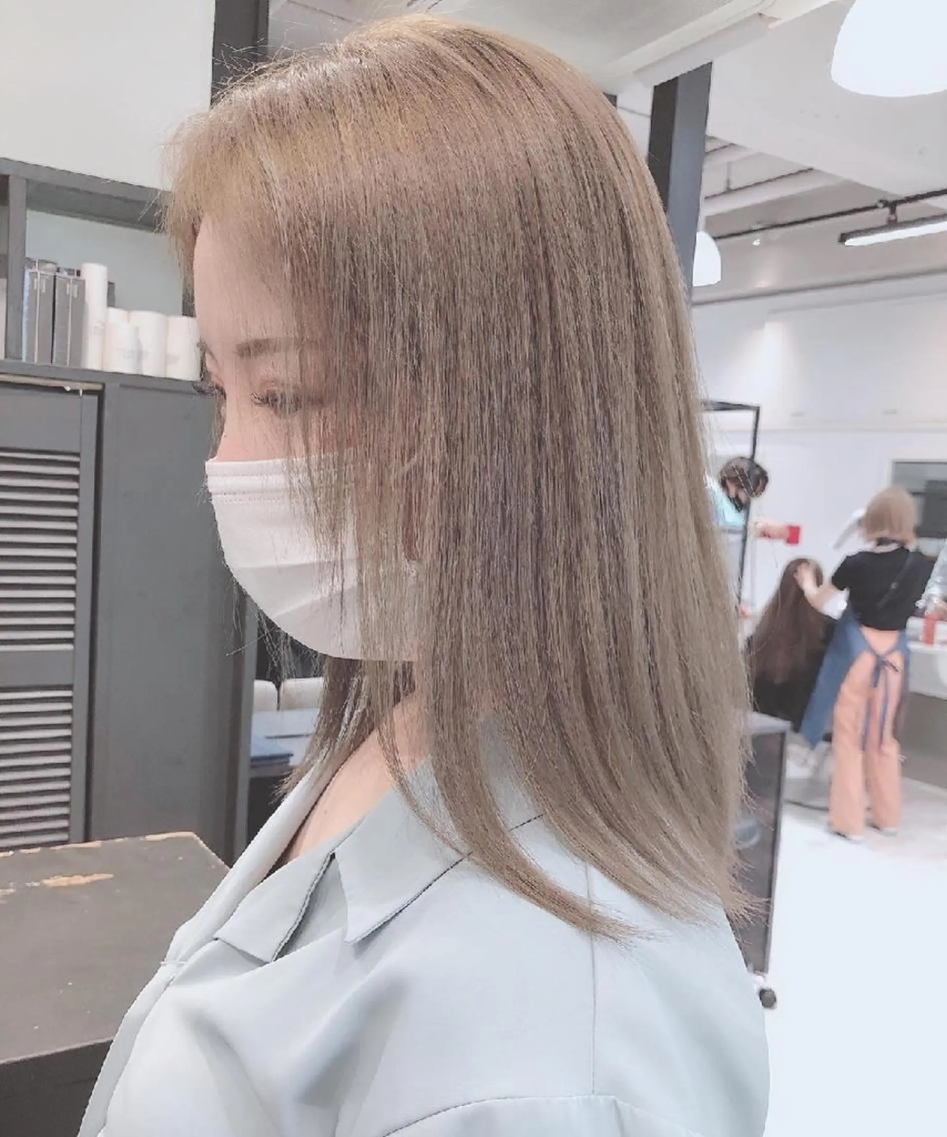 ミディアム カラー ヘアアレンジ TOMONA👑 GiseL梅田店のヘアスタイル