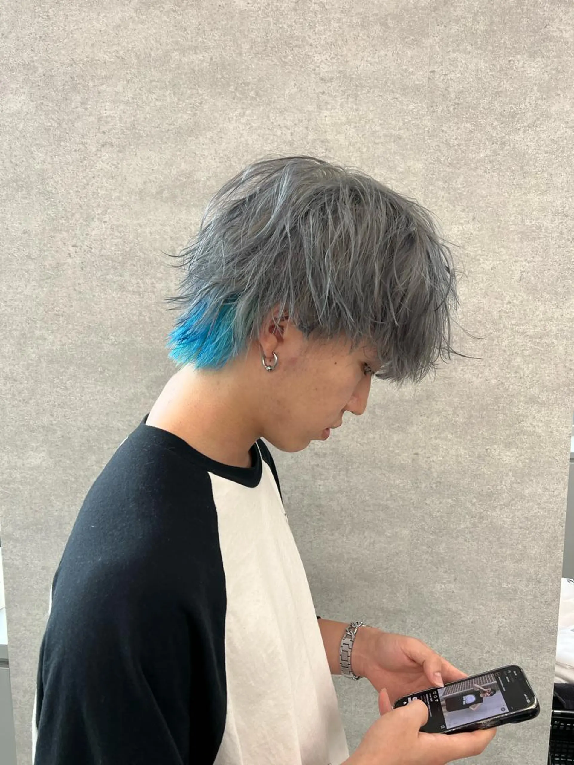 ショート カラー パーマ メンズ ヘアカラー 🔥札幌No.1🥇 パーマ特化美容師🔥のヘアスタイル