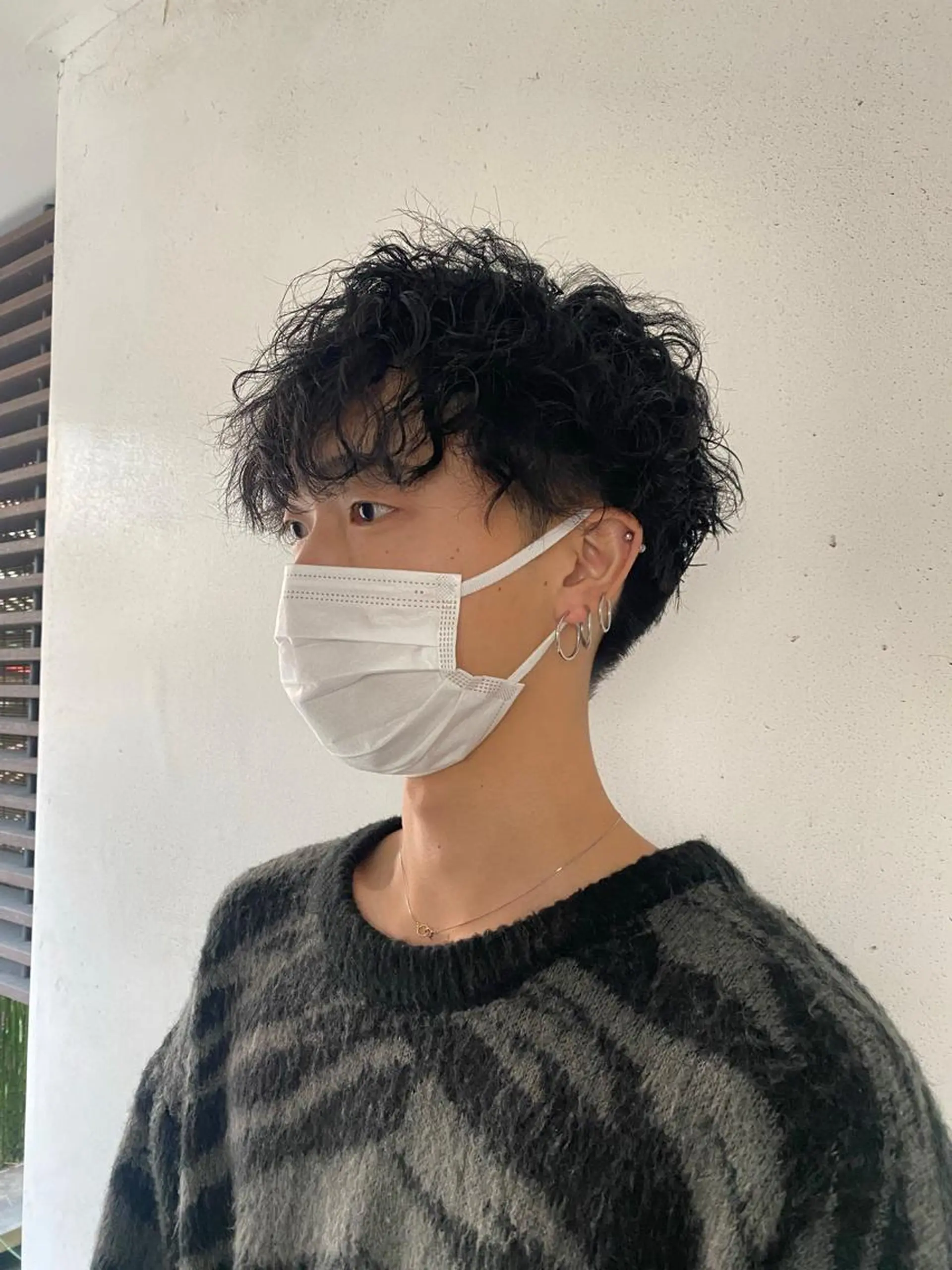パーマ メンズ 中井 一葉のヘアスタイル