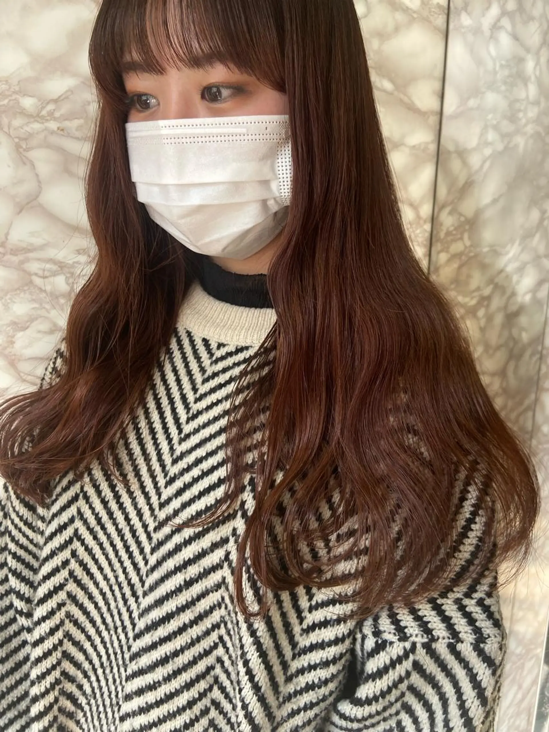 ロング カラー ヘアカラー トリートメント ヘアセット 地毛風艶カラー🌿 喜多夏海のヘアスタイル
