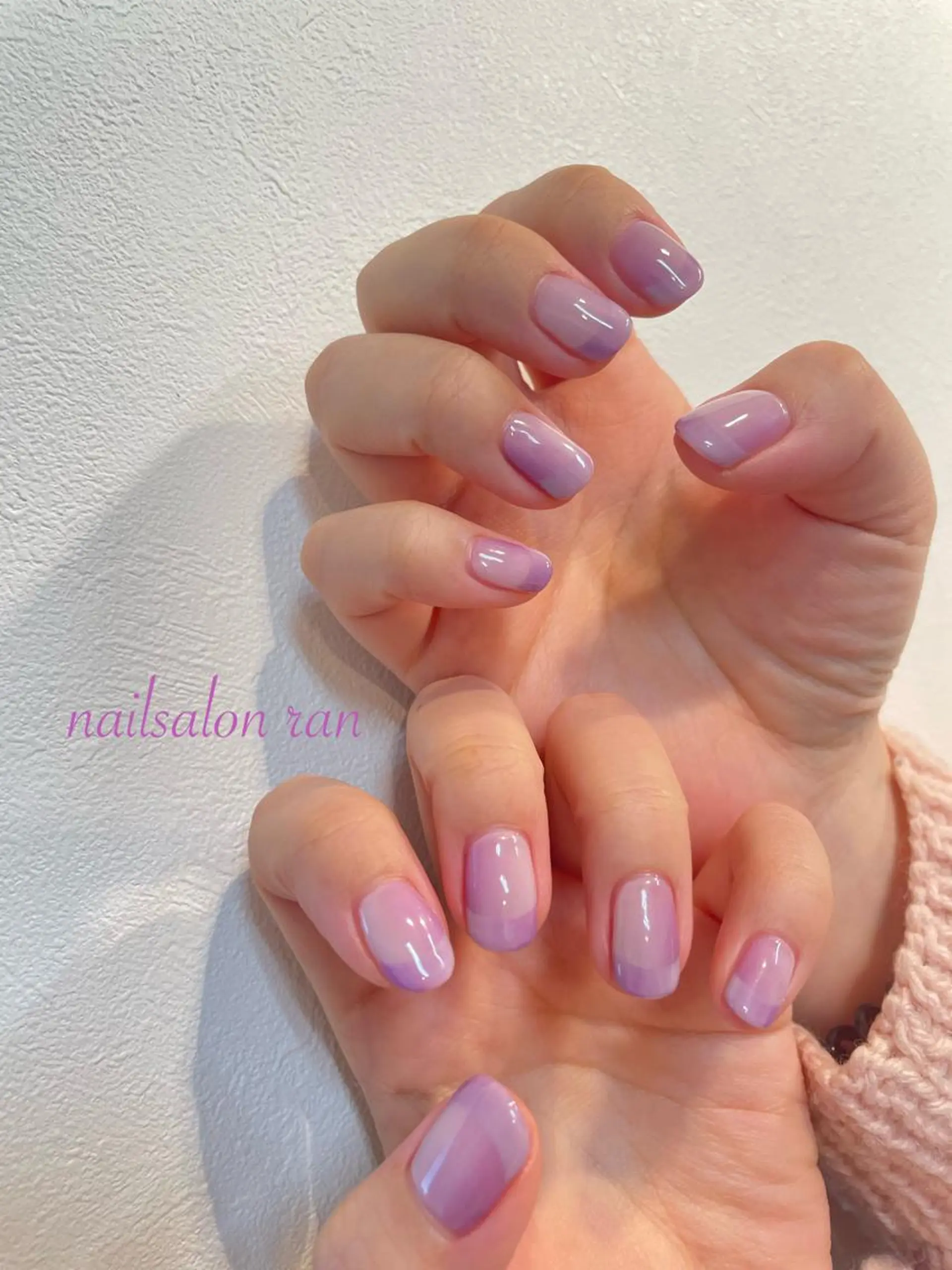 ネイル フレンチネイル オンブレフレンチ nailsalon ranのネイルデザイン