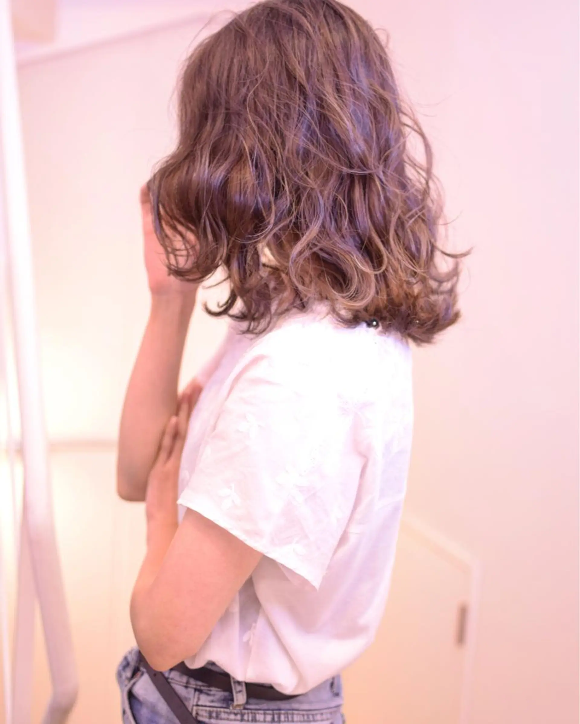 ミディアム カラー トリートメント ケアブリーチ白髪染め TAKUMIのヘアスタイル