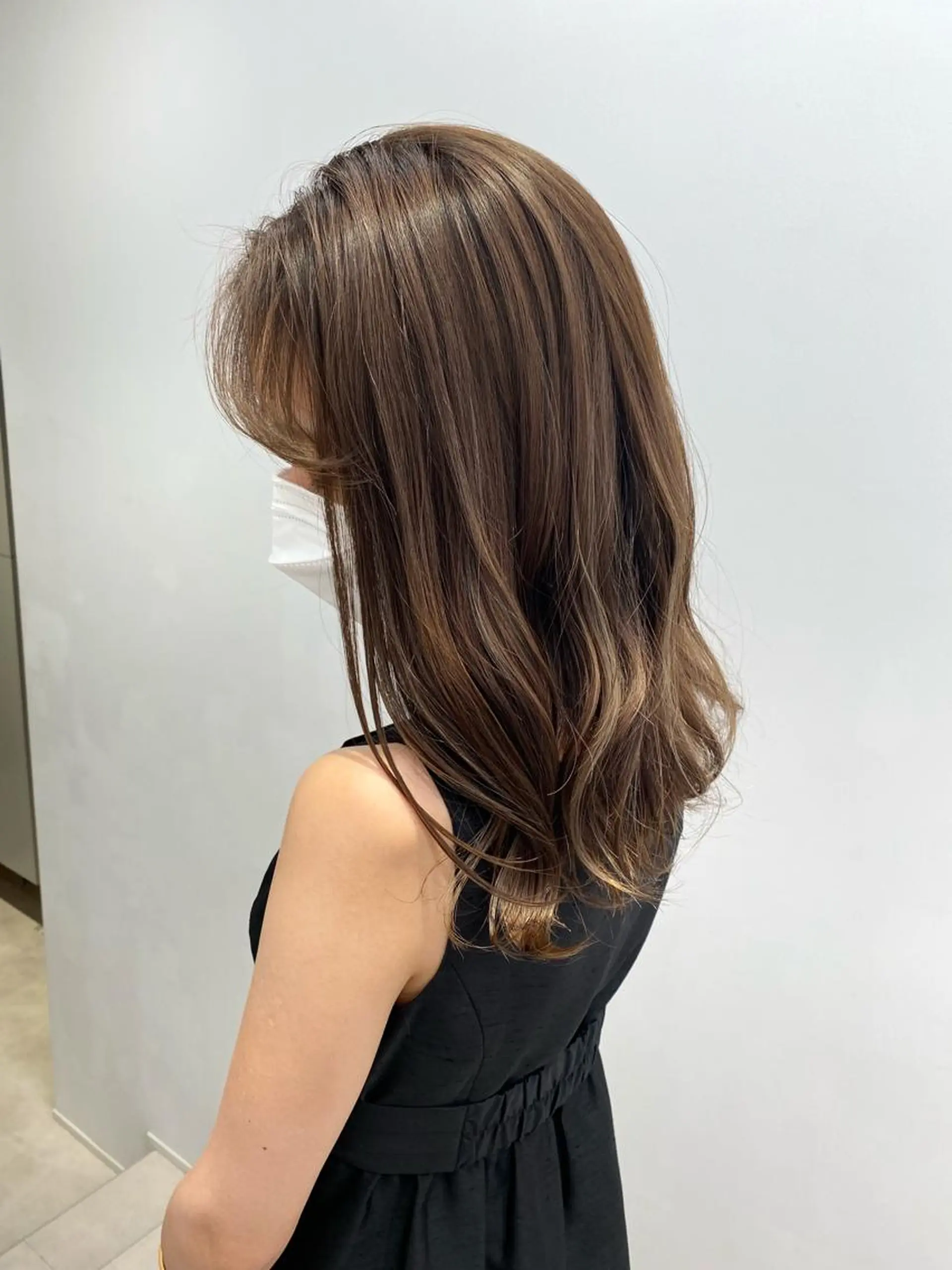 セミロング カラー 透明感カラー Lomalia 🤍🫧/makoのヘアスタイル