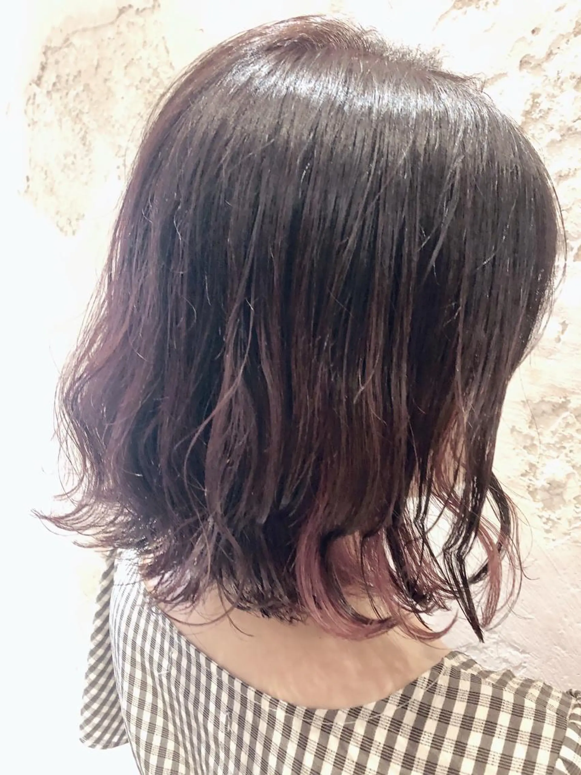 ミディアム カット ヘアカラー トリートメント 代表山口ひな 髪質改善のプロのヘアスタイル