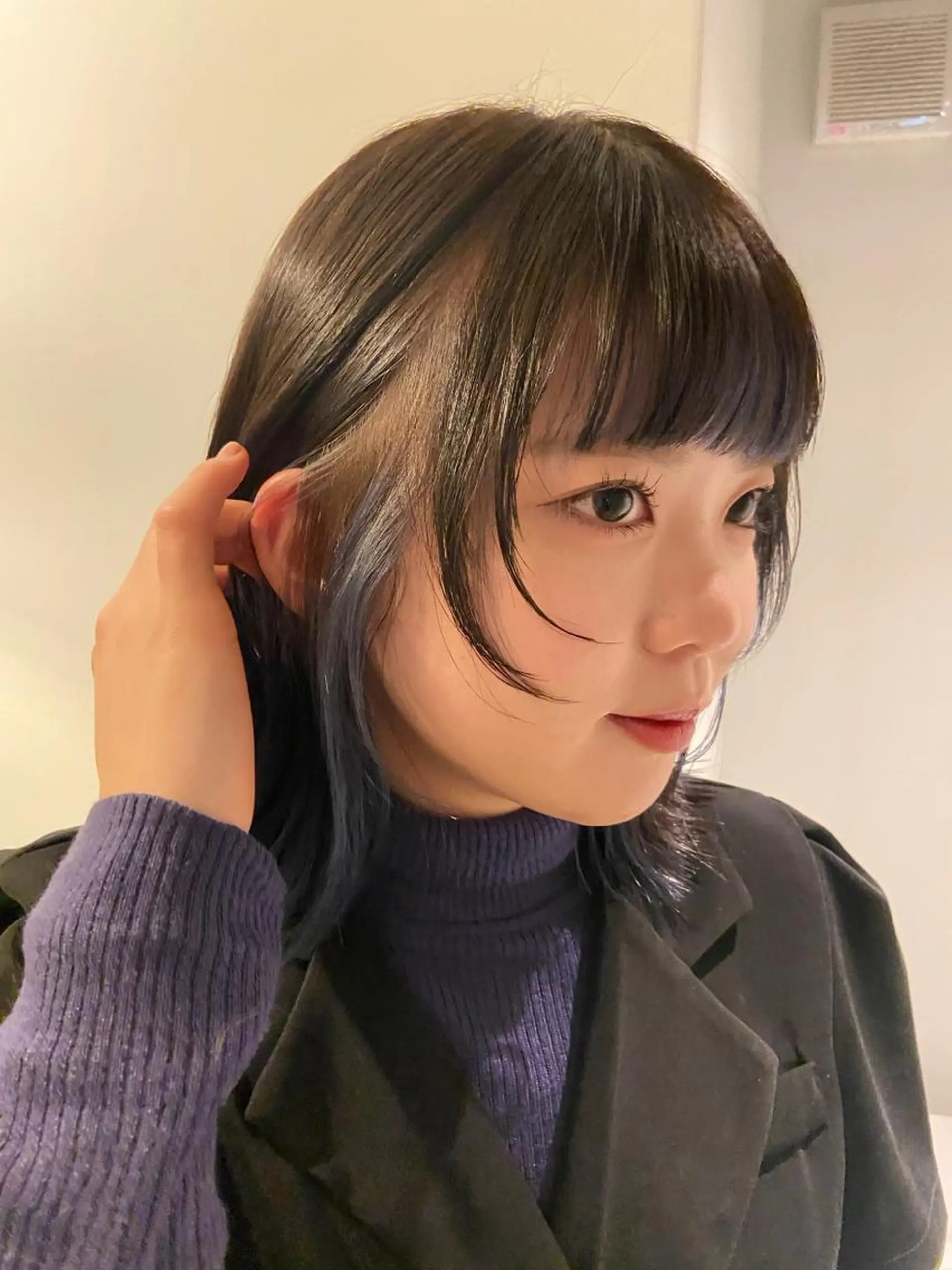 カラー ブルーカラー インナーカラー soi所属・Mori Aimiのヘアスタイル