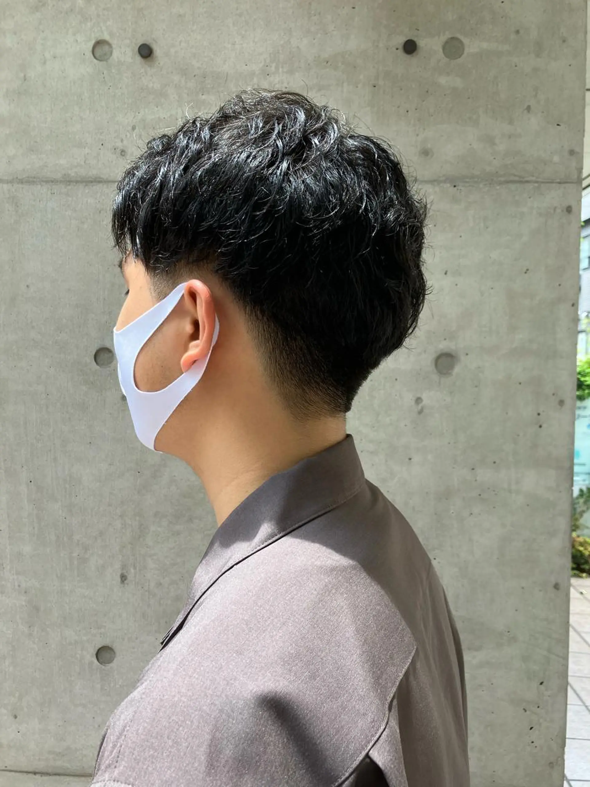 ショート パーマ メンズ ニュアンスカラー／ メンズ🌙久住綾香のヘアスタイル