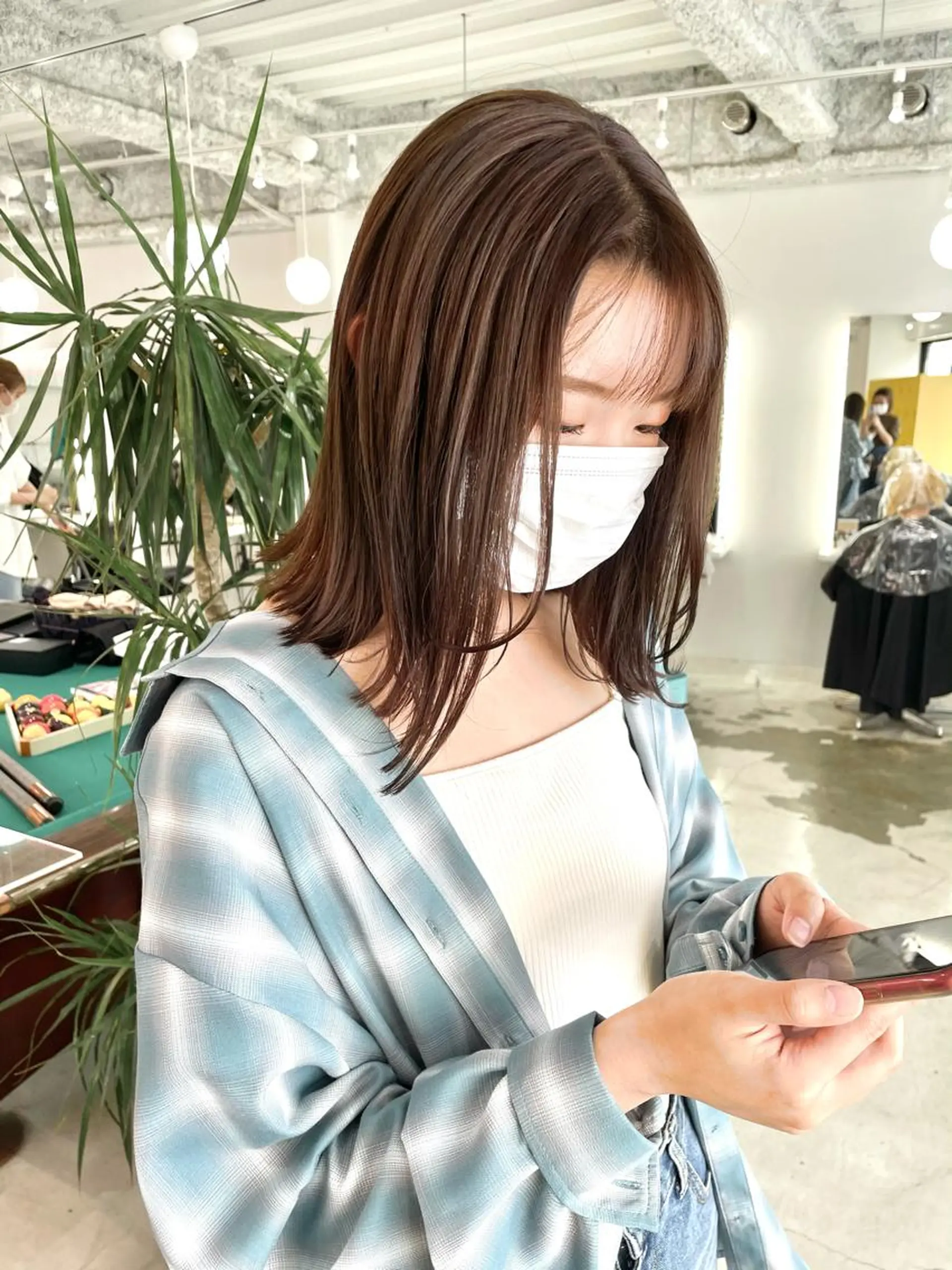 ミディアム カラー GRAND OMOTESANDOのヘアスタイル