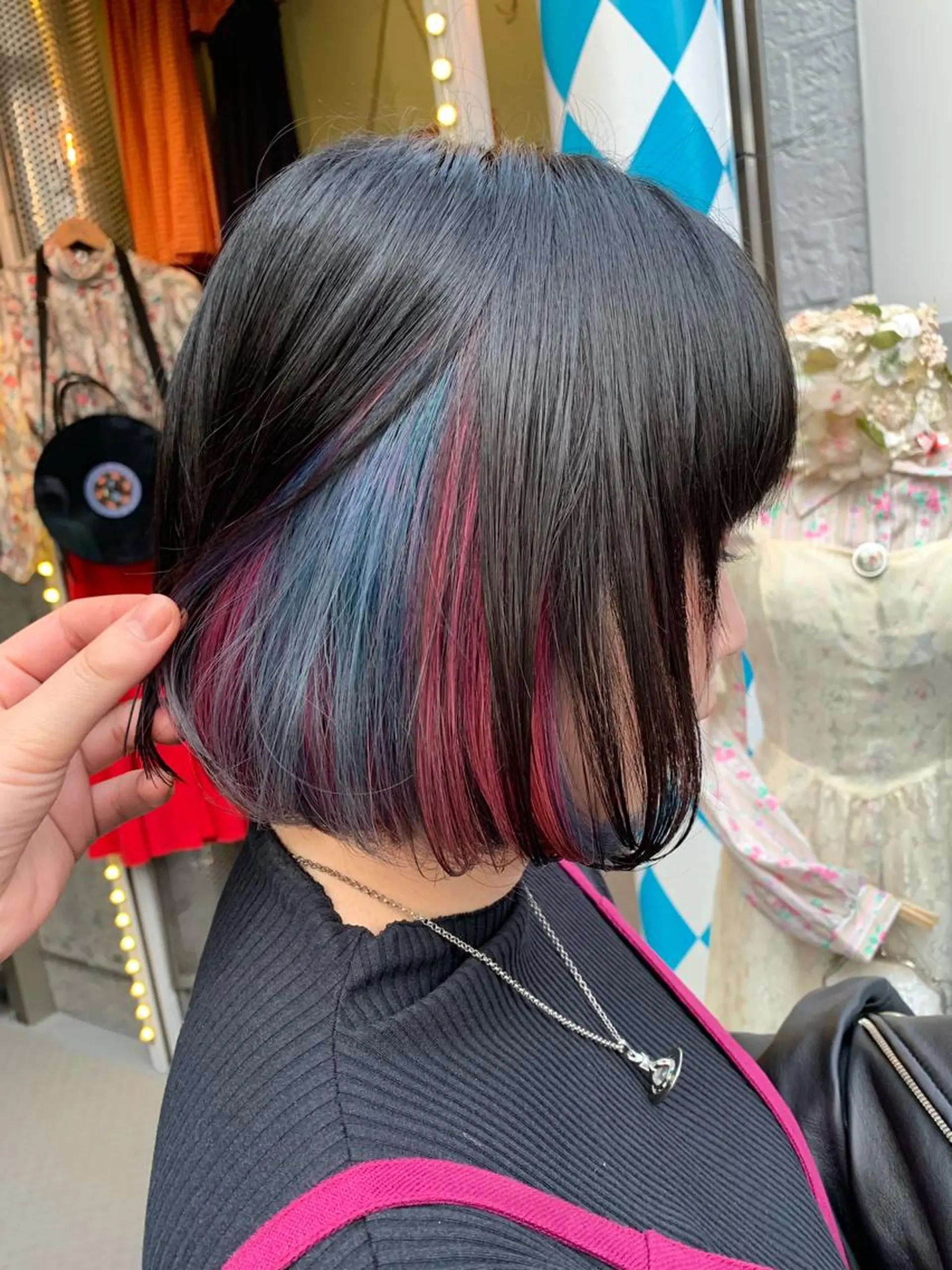 ミディアム カラー ピンクベージュ/新潟 万代/高橋桃葉🍑のヘアスタイル