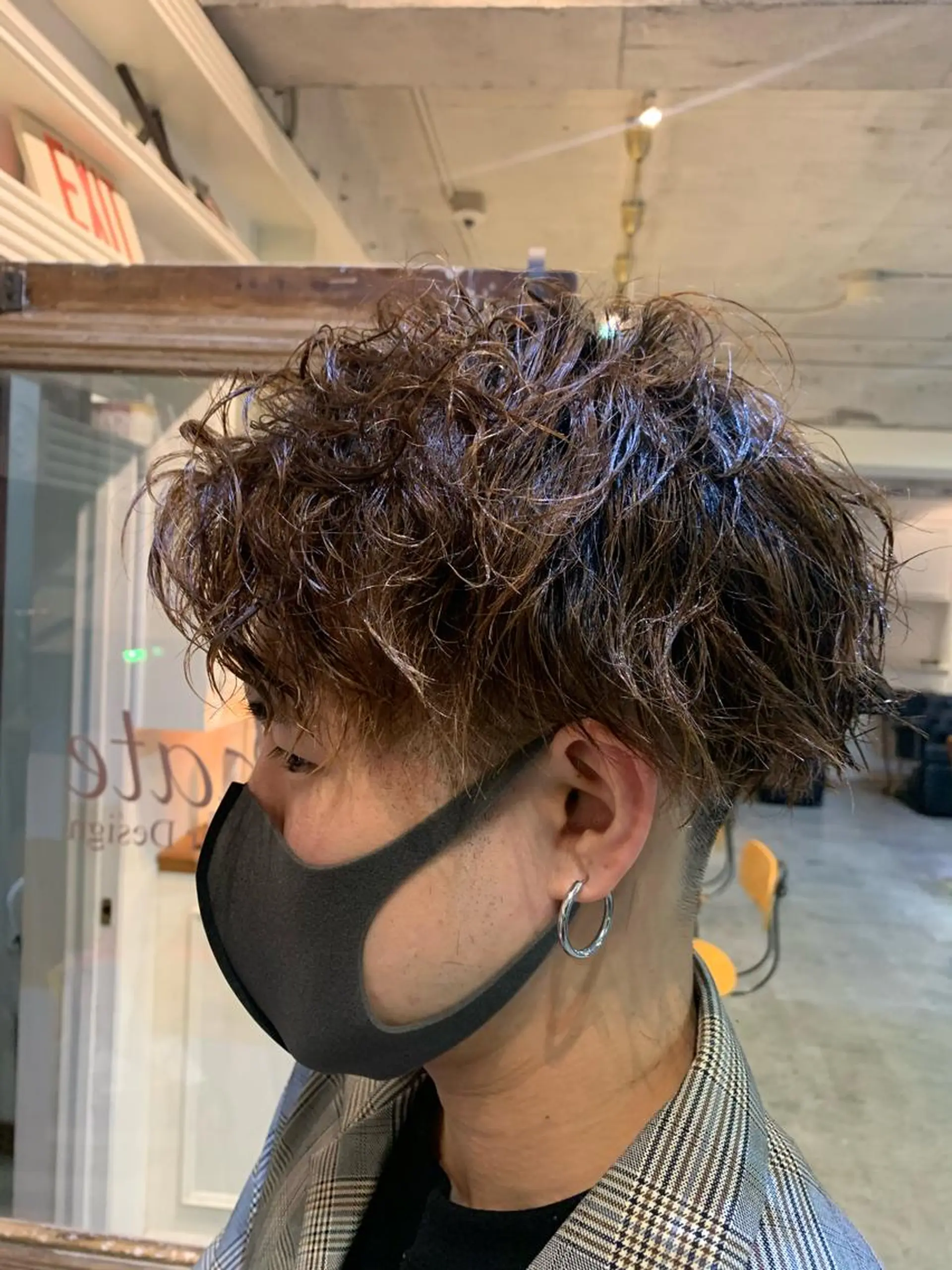 ショート カット パーマ トリートメント ヘッドスパ ヘアセット 山口 竣也のヘアスタイル