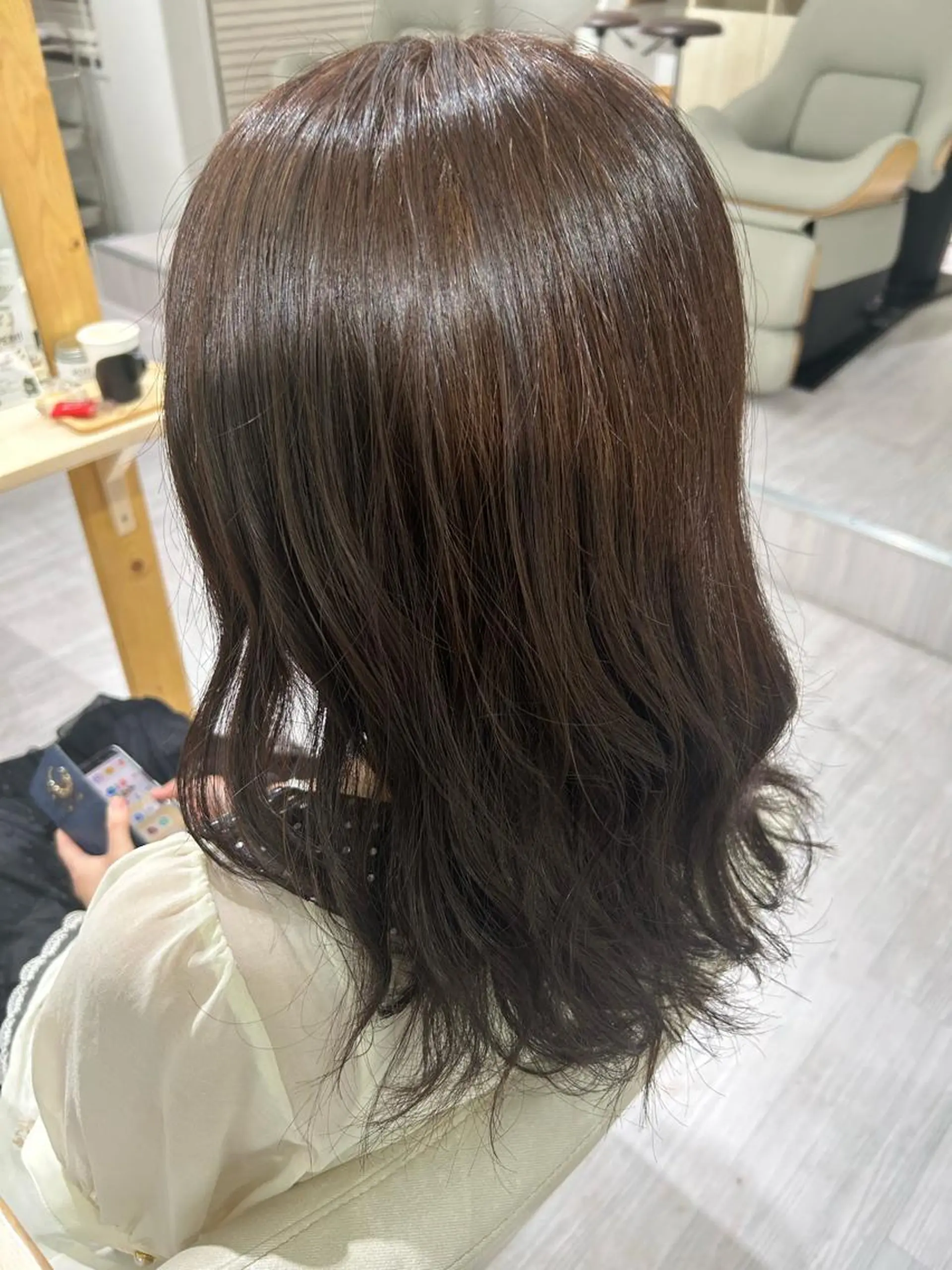 ミディアム カラー オリーブ・赤み消し 💚MAKOTO💚のヘアスタイル