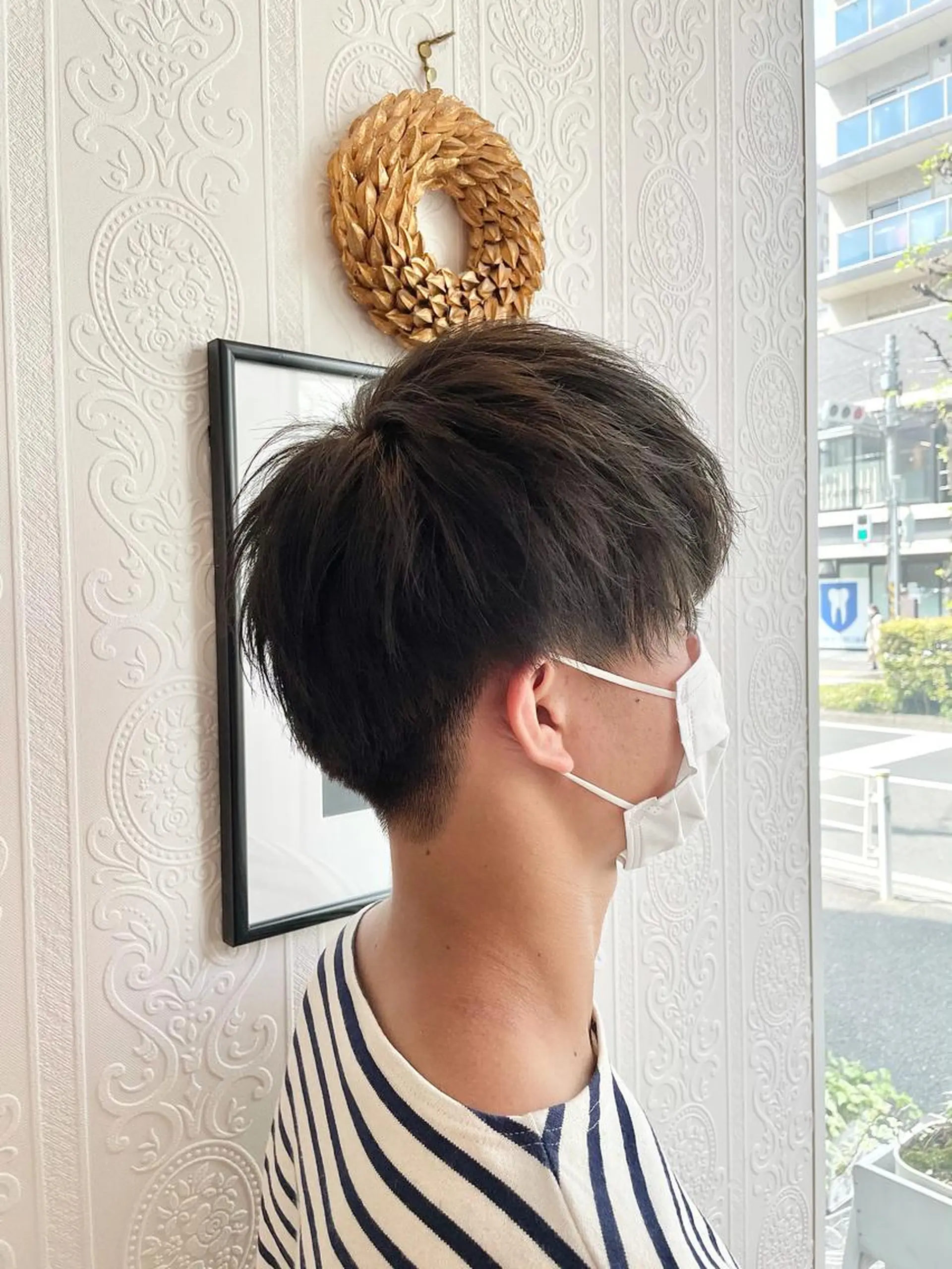 ミディアム カラー メンズ 大野 輝のヘアスタイル