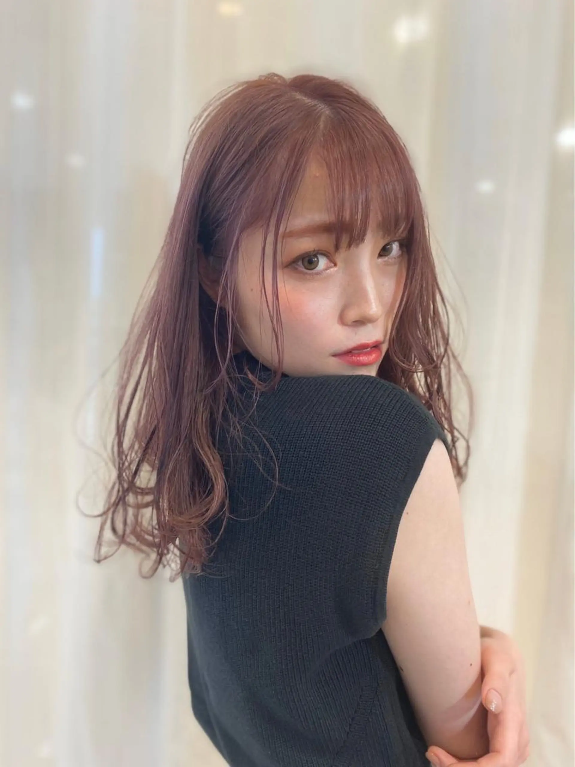 ミディアム カット 山中 亮司のヘアスタイル