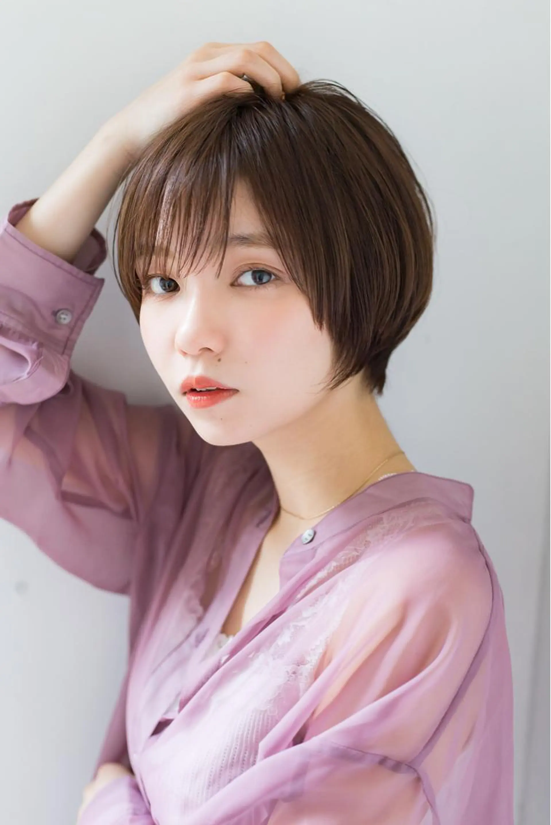 ショート ショートヘア カット ヘアカラー chama レイヤーカットのヘアスタイル