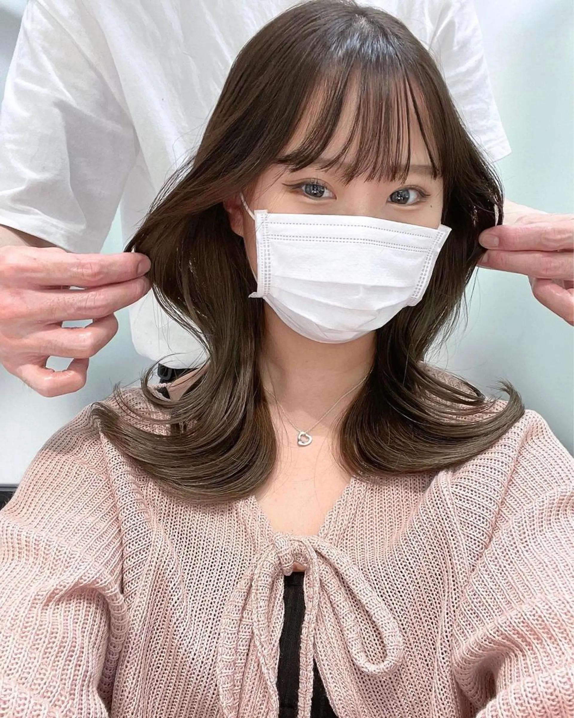 セミロング カット ヘアカラー トリートメント 韓国レイヤーカット 髪質改善▫️水野有真のヘアスタイル