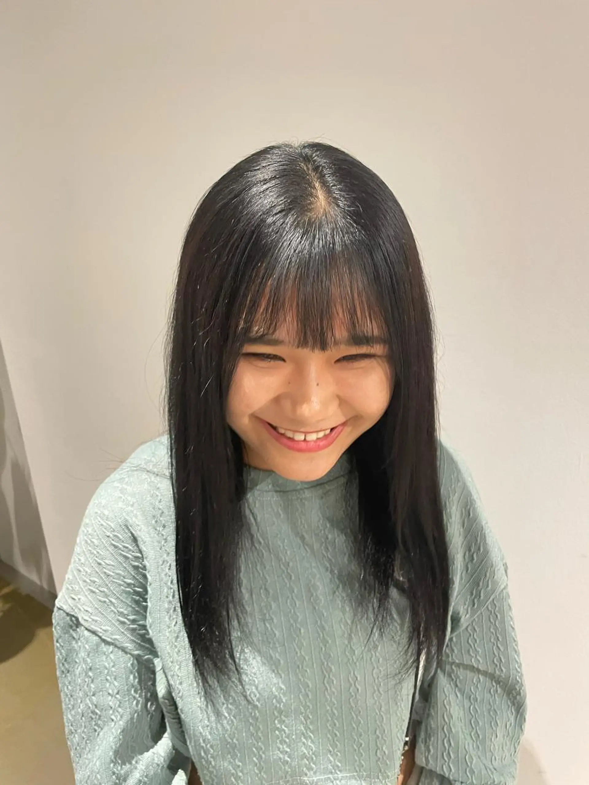 ロング 縮毛矯正 SITEN所属・大阪/肥後橋/淀屋橋 ワタナベサキ🪿🤍のヘアスタイル
